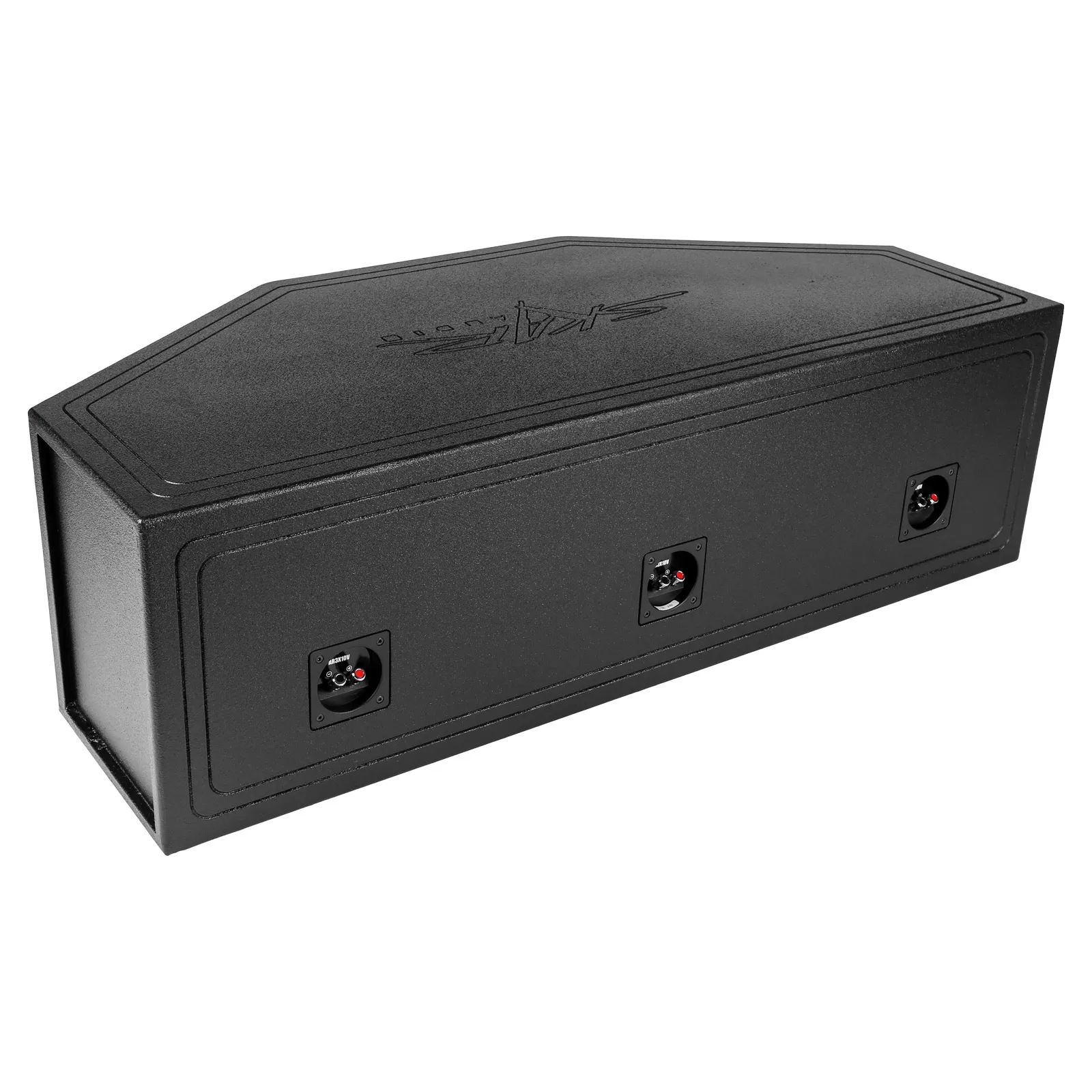 Triple 10" Armor Coated Ported Subwoofer Enclosure #4
