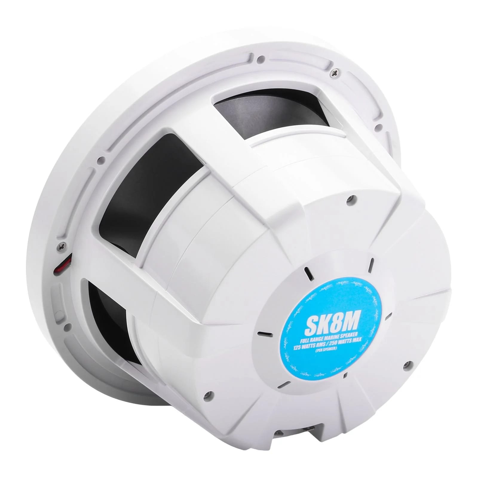 SK8M | Marine 8" Full-Range 2-Way 500 Watt Speakers - White (Pair) #4
