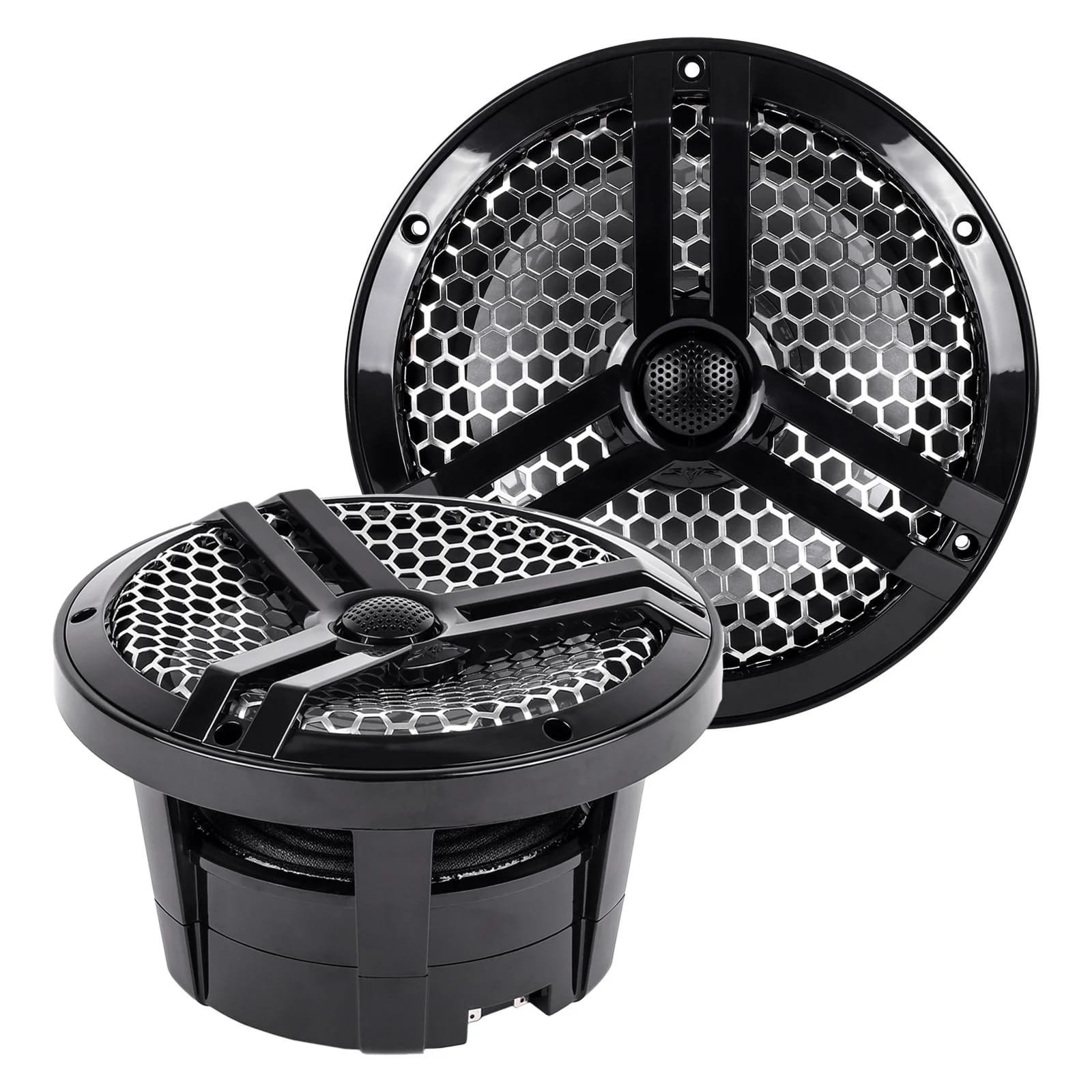 SK8MB | Marine 8" Full-Range 2-Way 500 Watt Speakers - Black (Pair) #1