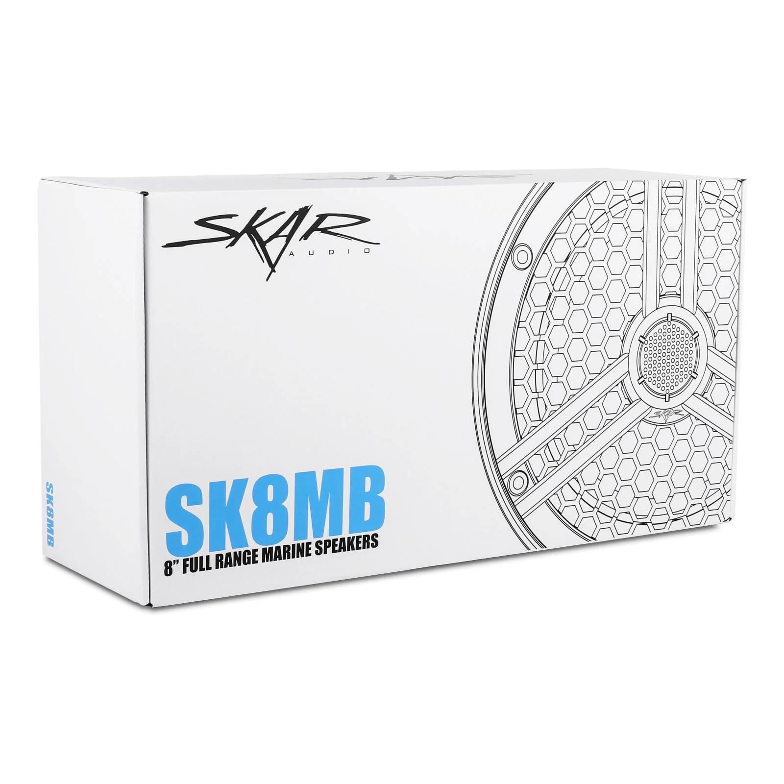 SK8MB | Marine 8" Full-Range 2-Way 500 Watt Speakers - Black (Pair) #8
