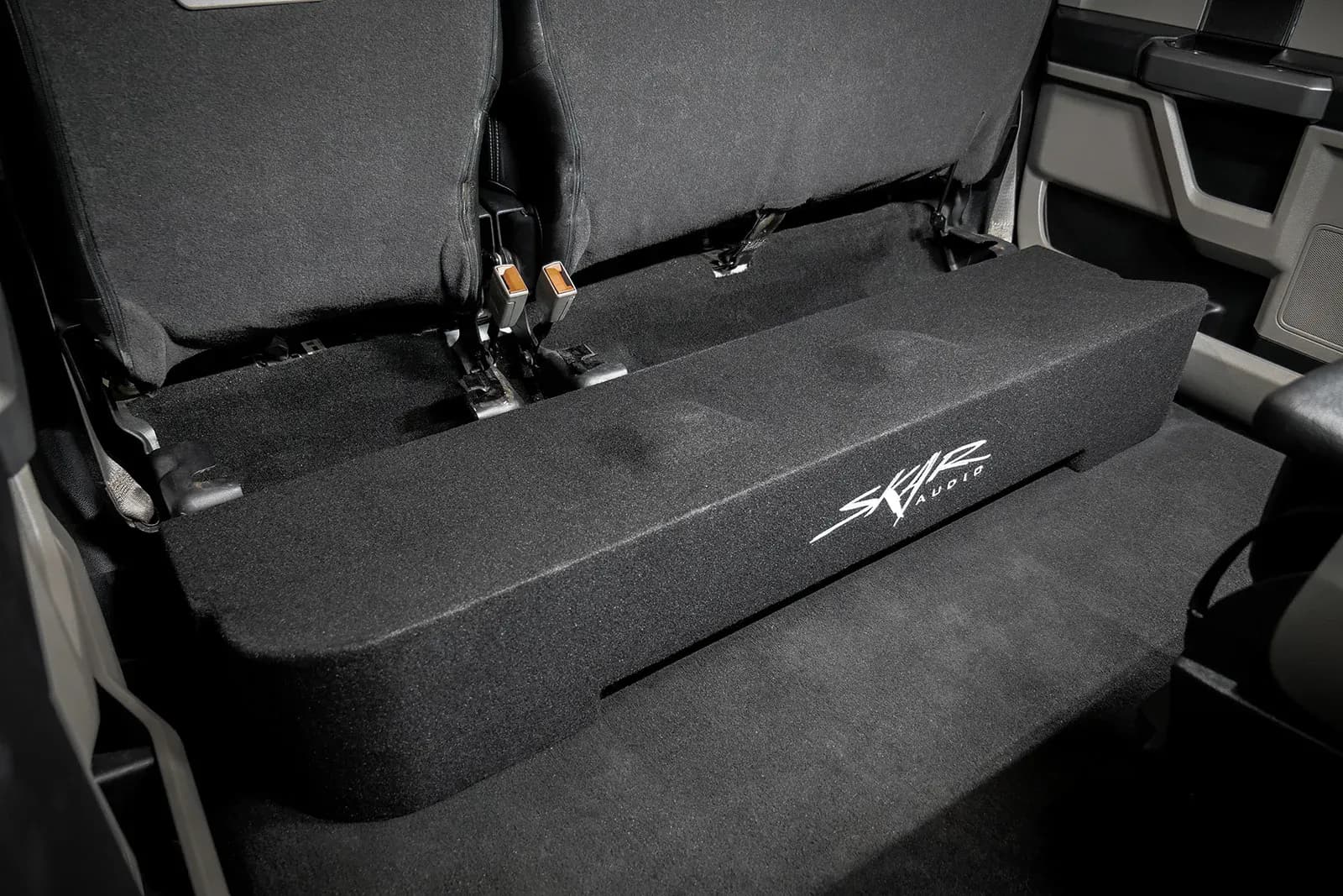 Featured Product Photo 9 for 2017-2025 Ford Super Duty (F-250/350/450) SuperCrew Cab Compatible Dual 12" Ported Subwoofer Enclosure