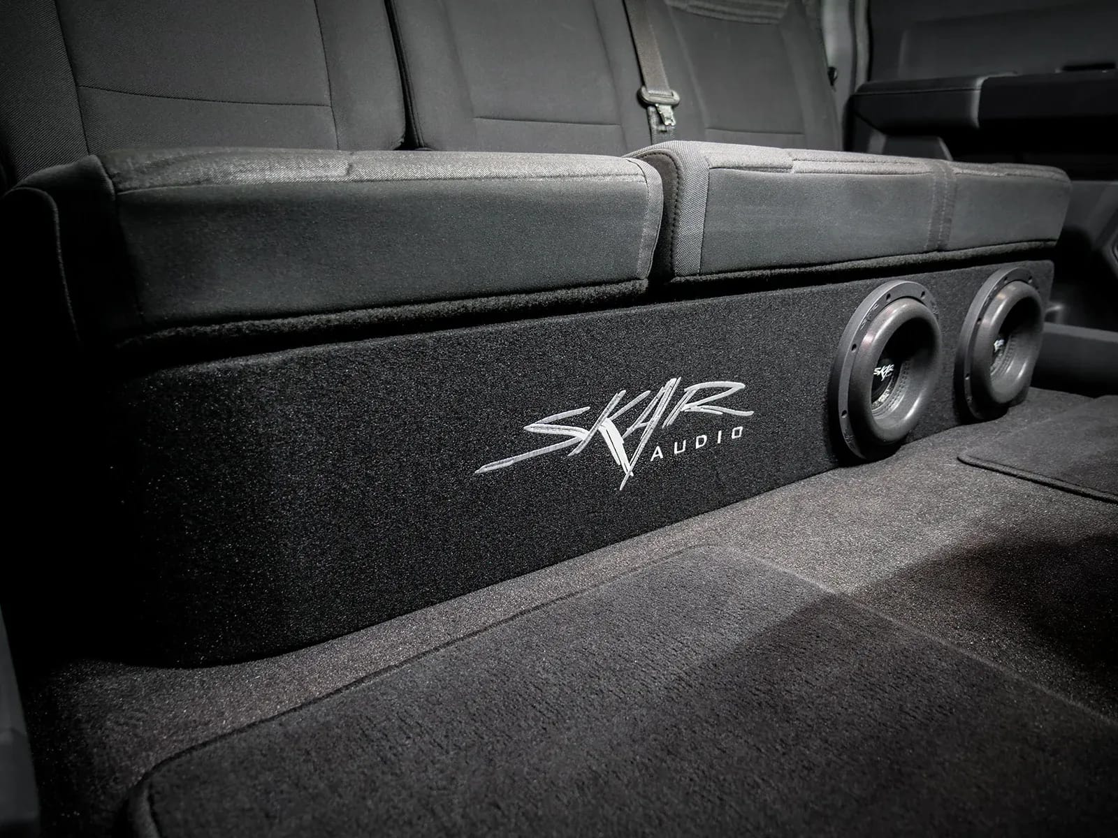 2015-2026 Ford F-150 Super Crew Cab Compatible Dual 8" Ported Subwoofer Enclosure #8