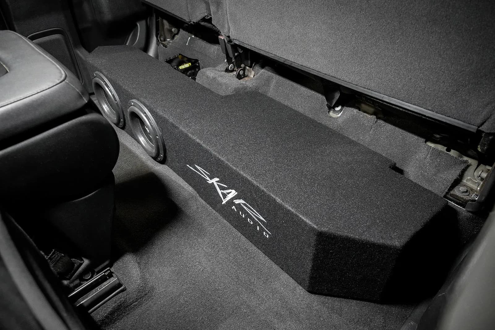 Featured Product Photo 8 for 2019-2025 Chevy Silverado & GMC Sierra Double Cab Compatible Dual 8" Ported Subwoofer Enclosure