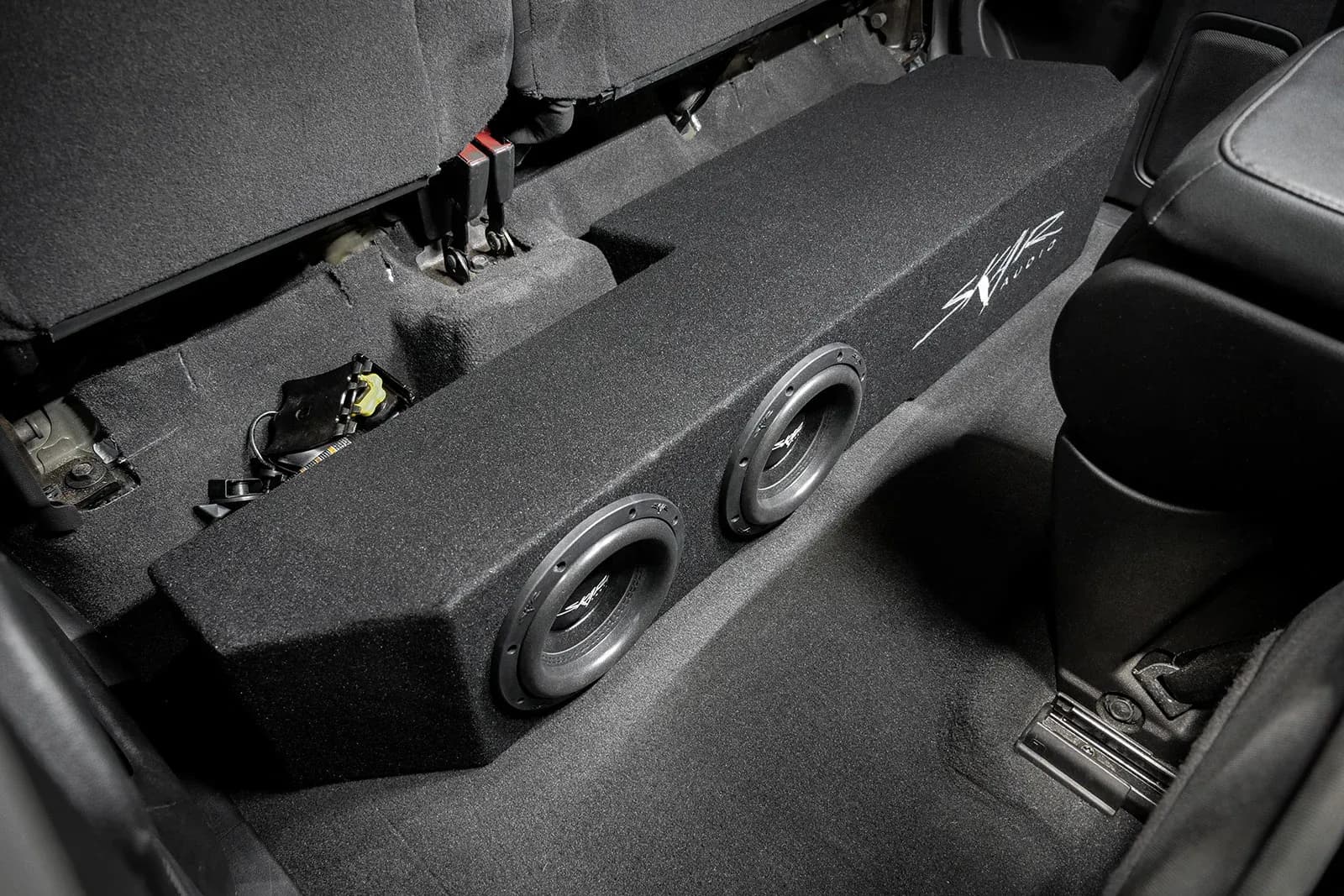 Featured Product Photo 9 for 2019-2025 Chevy Silverado & GMC Sierra Double Cab Compatible Dual 8" Ported Subwoofer Enclosure