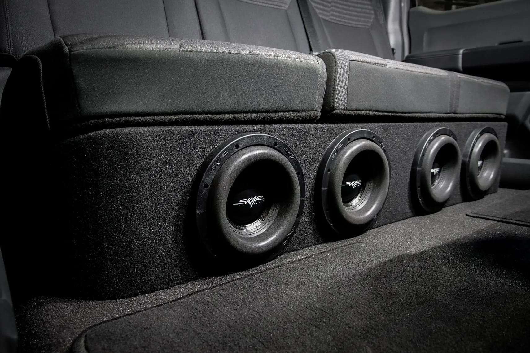 2015-2026 Ford F-150 Super Crew Cab Compatible Quad 8" Ported Subwoofer Enclosure #9