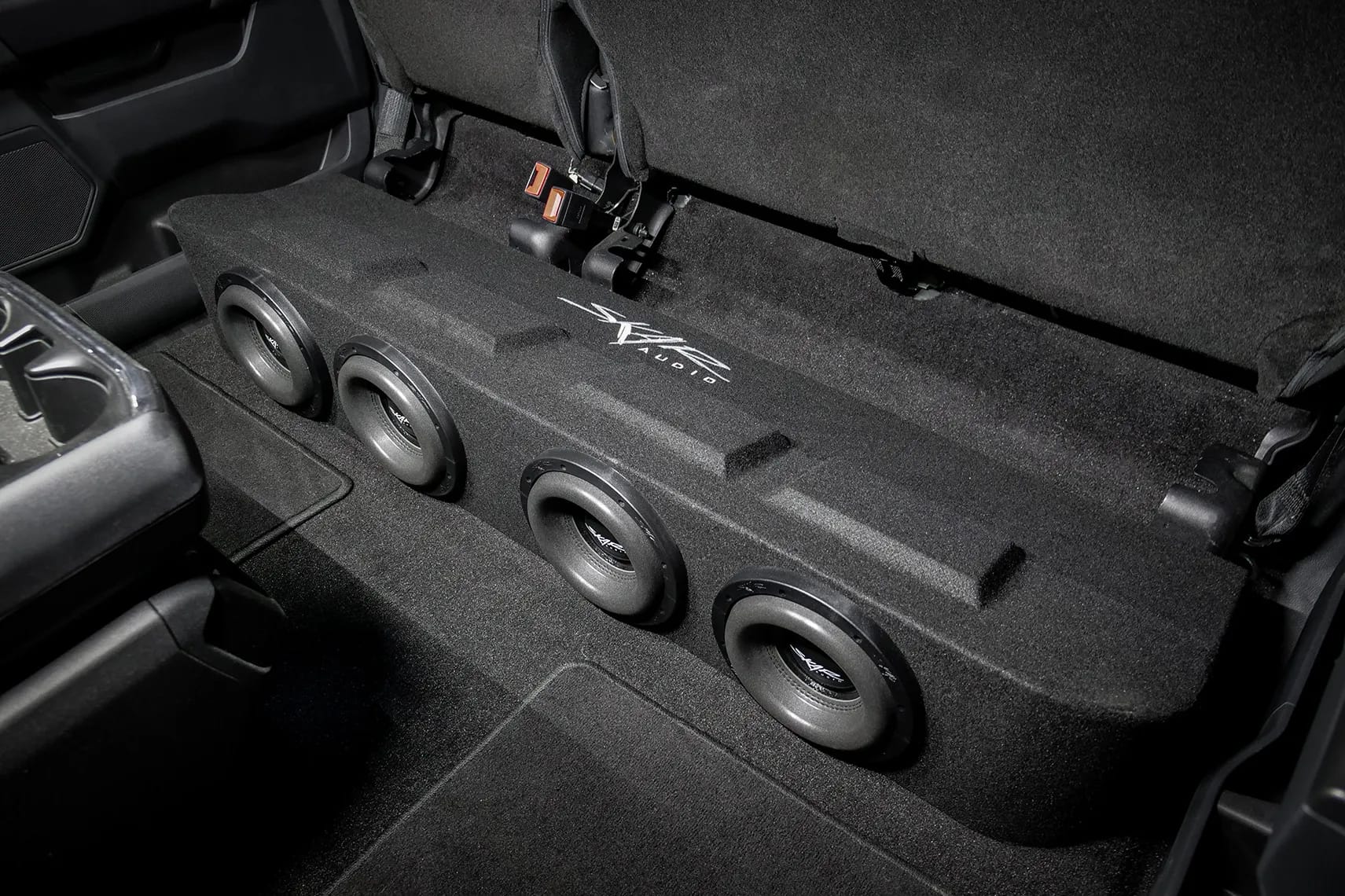 2015-2026 Ford F-150 Super Crew Cab Compatible Quad 8" Ported Subwoofer Enclosure #10
