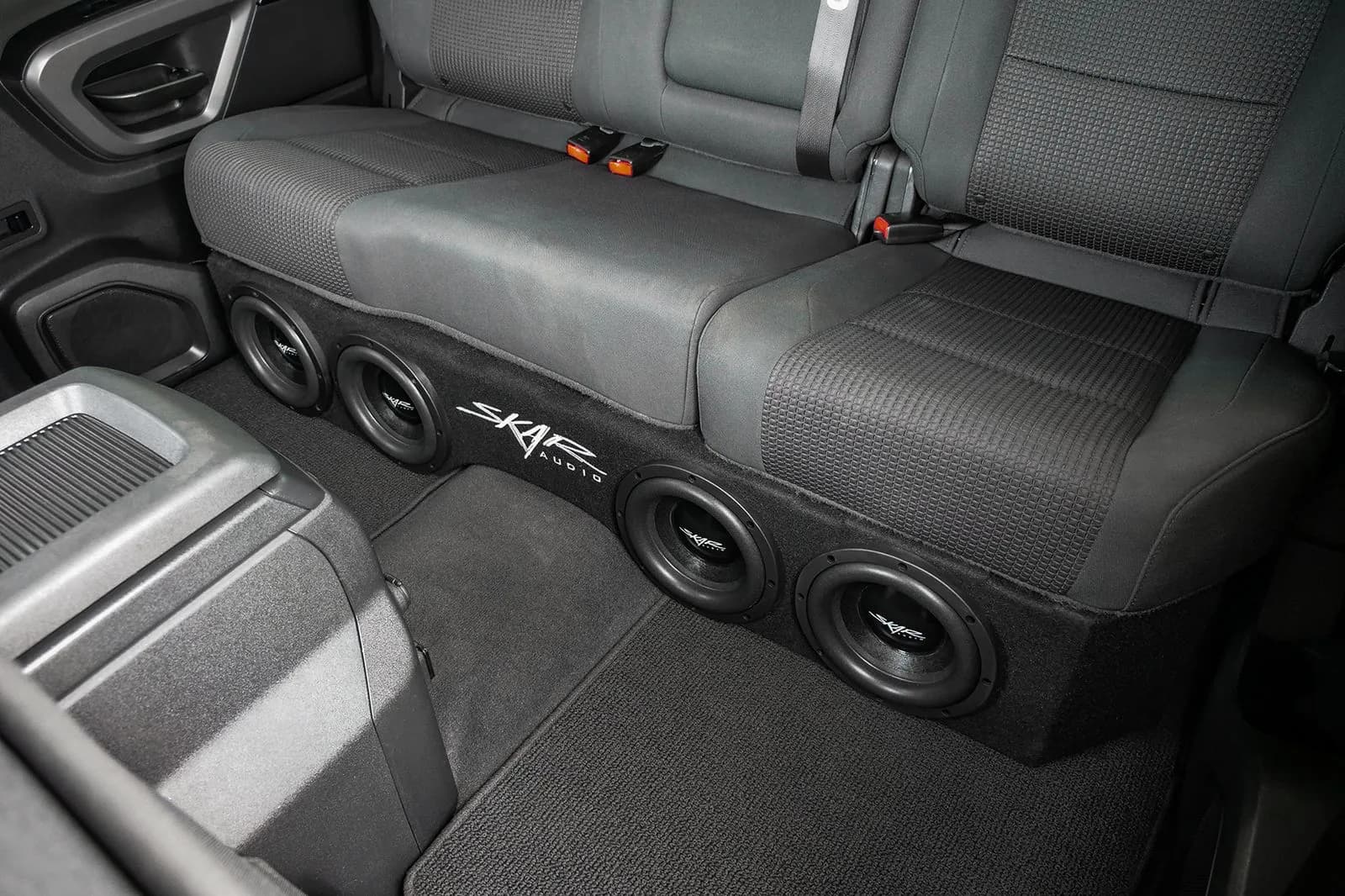 Featured Product Photo 8 for 2004-2015 Nissan Titan Crew Cab Compatible Quad 8" Ported Subwoofer Enclosure