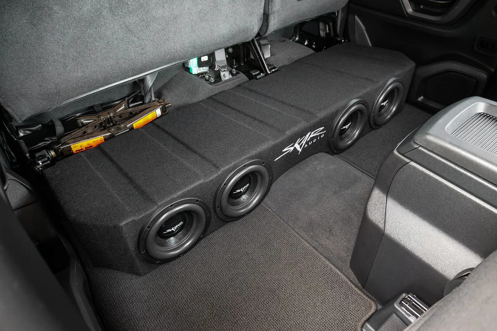 Featured Product Photo 11 for 2004-2015 Nissan Titan Crew Cab Compatible Quad 8" Ported Subwoofer Enclosure