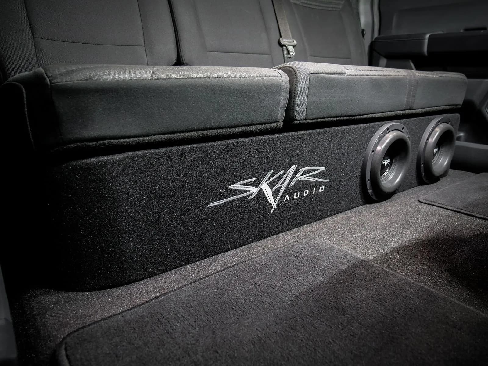 Featured Product Photo 8 for Dual 8" 2,400W Max Power Loaded Subwoofer Enclosure Compatible with 2015-2026 Ford F-150 Super Crew Cab Trucks