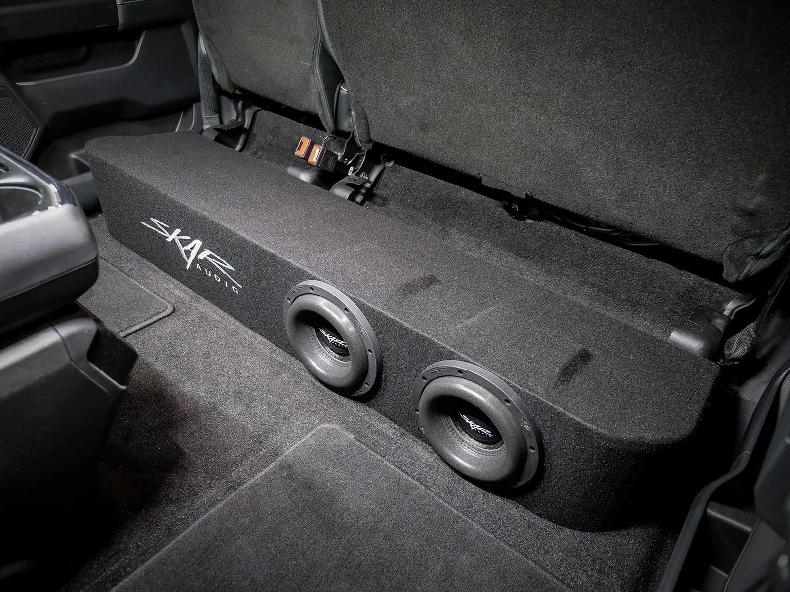 Featured Product Photo 9 for Dual 8" 2,400W Max Power Loaded Subwoofer Enclosure Compatible with 2015-2026 Ford F-150 Super Crew Cab Trucks