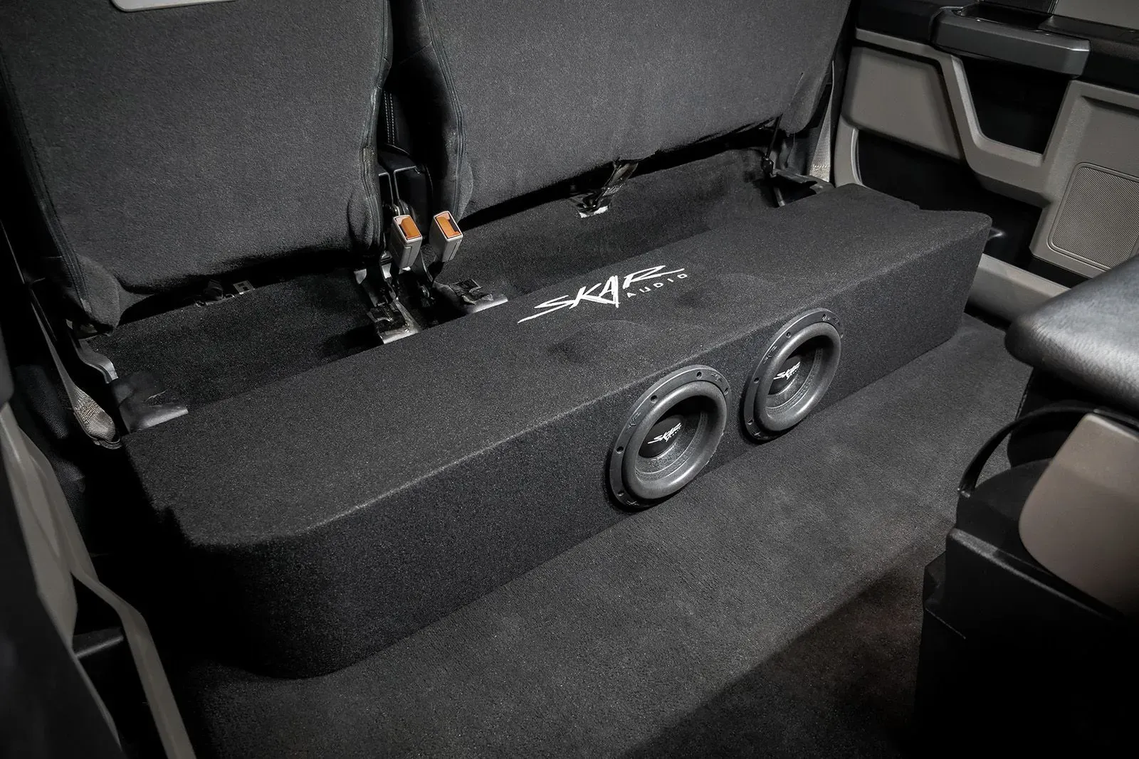Dual 8" 2,400W Max Power Loaded Subwoofer Enclosure Compatible with 2017-2026 Ford Super Duty (F-250/350/450) SuperCrew Cab Trucks #11