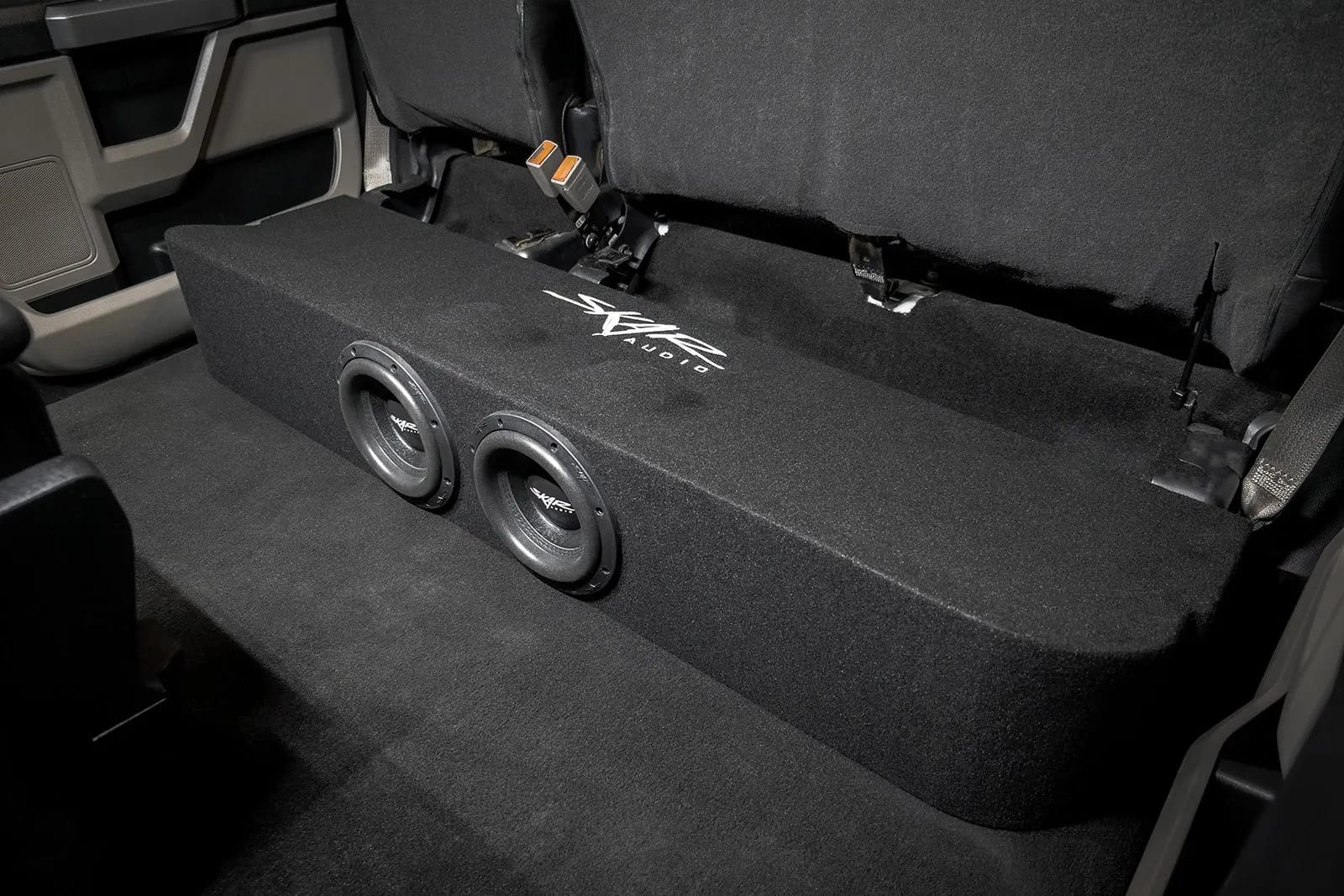 Dual 8" 2,400W Max Power Loaded Subwoofer Enclosure Compatible with 2017-2026 Ford Super Duty (F-250/350/450) SuperCrew Cab Trucks #12