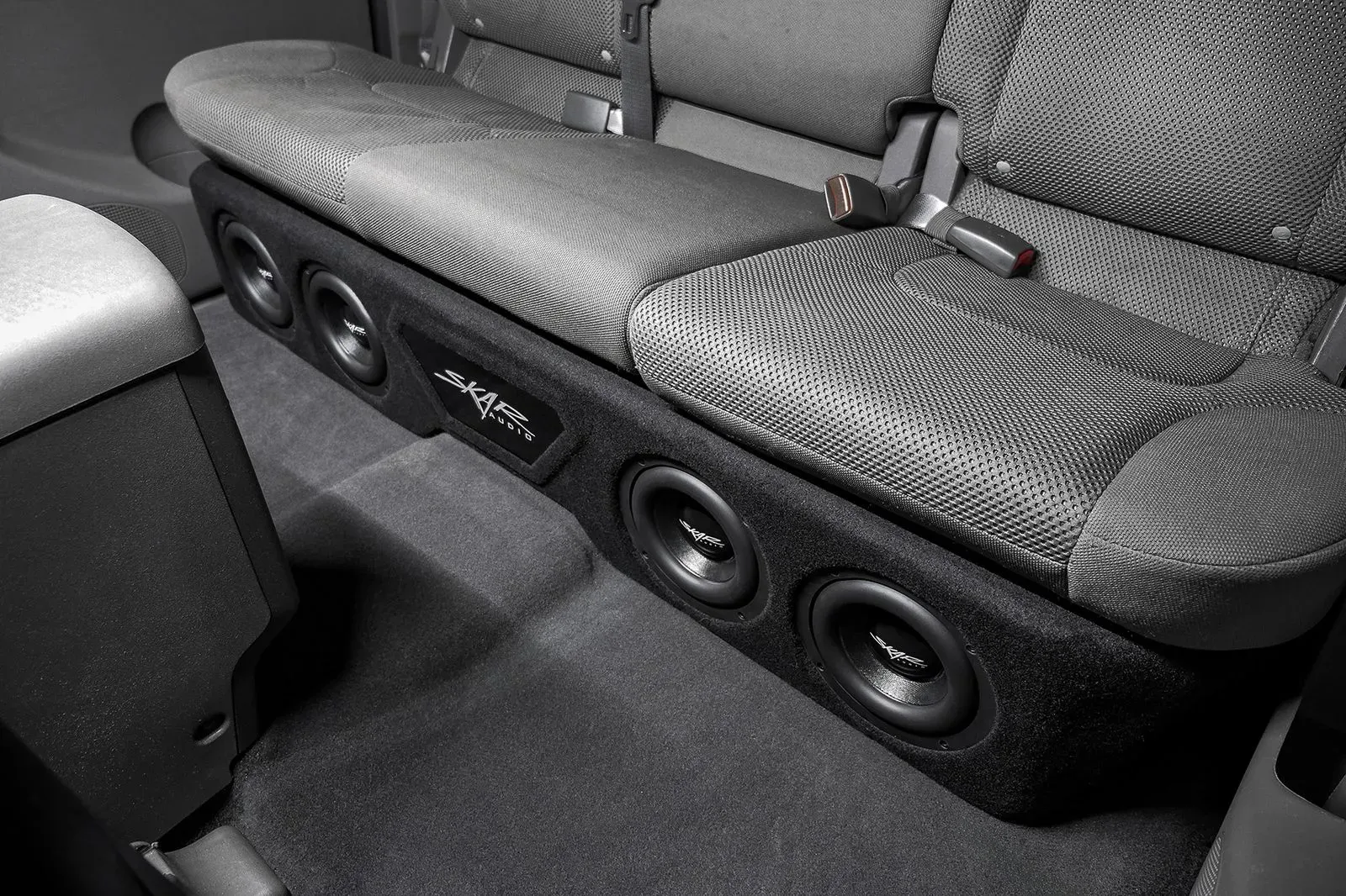 Quad 6.5" 1,600W Max Power Loaded Subwoofer Enclosure Compatible with 2005-2021 Nissan Frontier Crew Cab Trucks #10