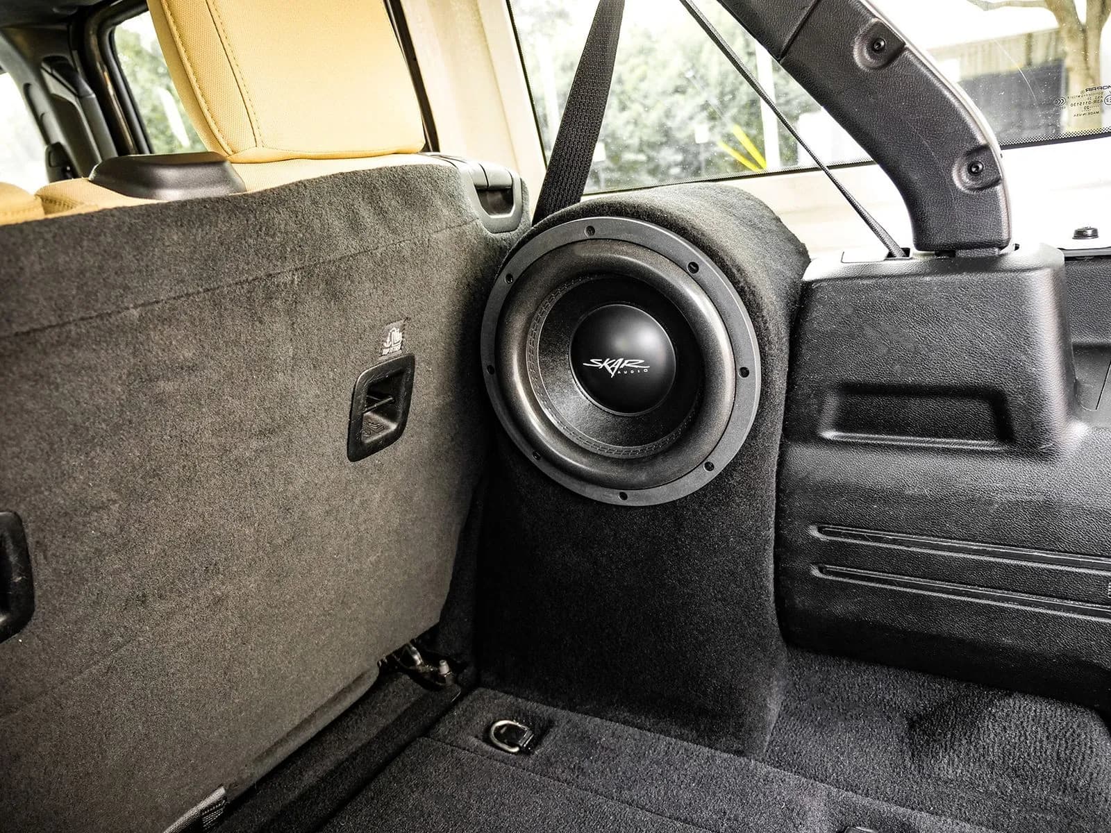 Featured Product Photo 10 for Single 10" 800W Max Power Loaded Subwoofer Enclosure Compatible with 2018-2025 Jeep Wrangler JL 4-Door Vehicles (Passenger Side)
