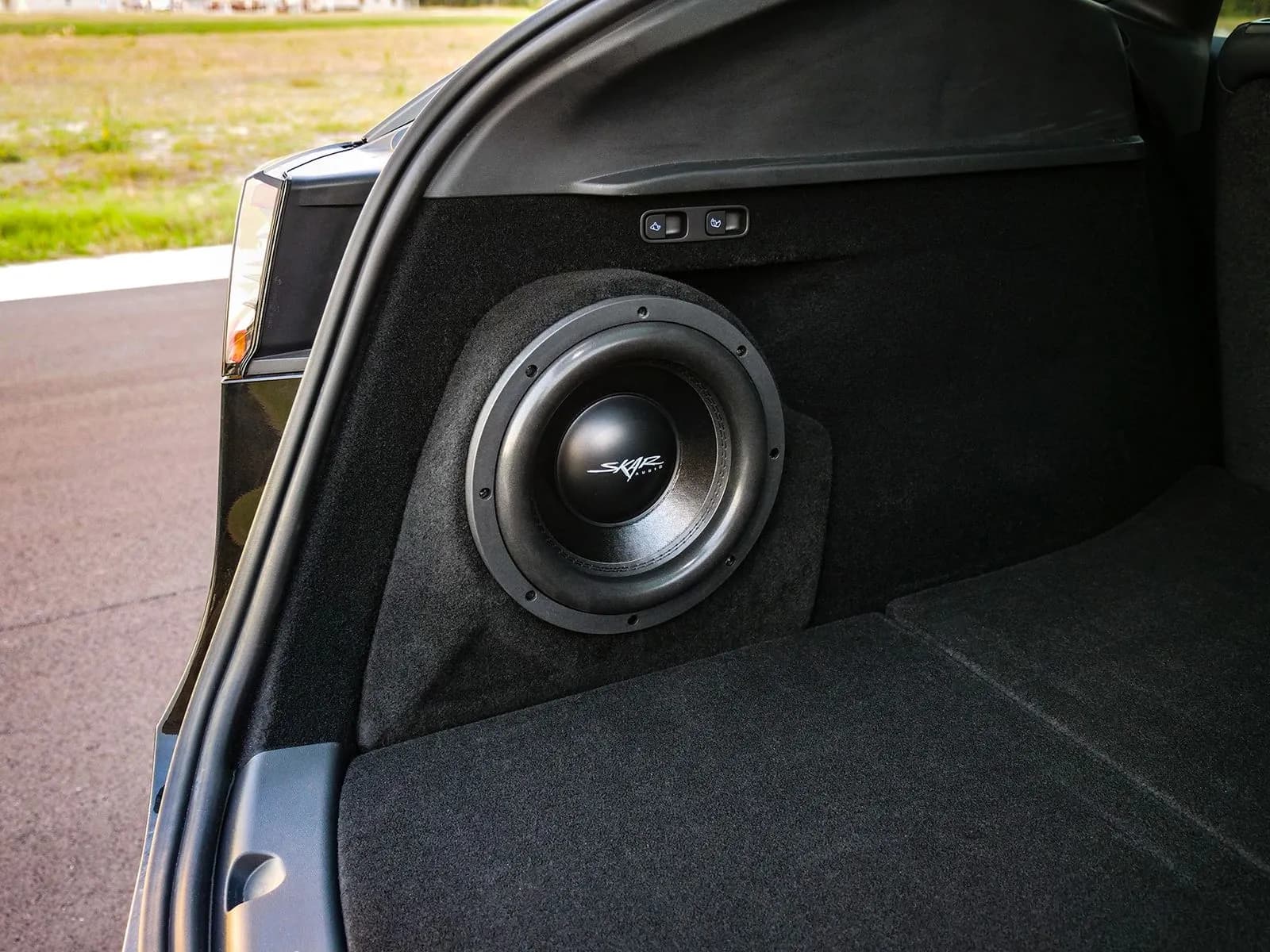 Featured Product Photo 8 for Single 10" 800W Max Power Loaded Subwoofer Enclosure Compatible with 2020-2024 Tesla Model Y Vehicles