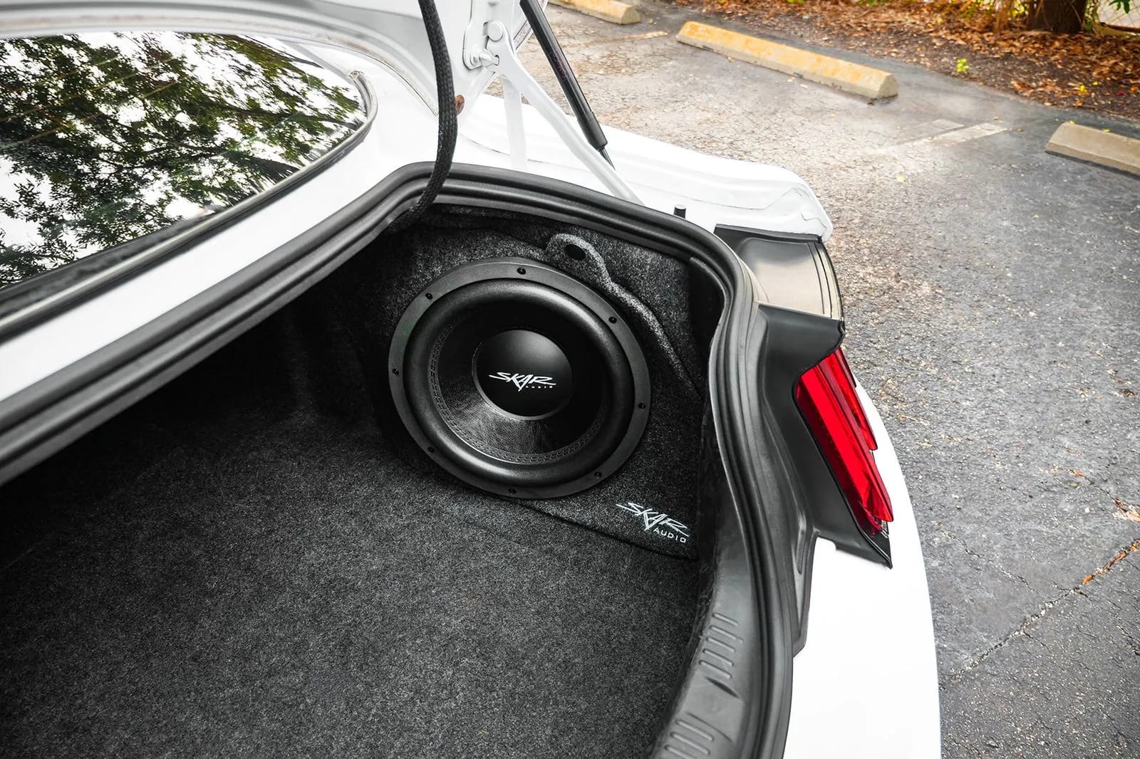 Single 12" 800W Max Power Loaded Subwoofer Enclosure Compatible with 2015-2025 Ford Mustang Hardtop Vehicles #12