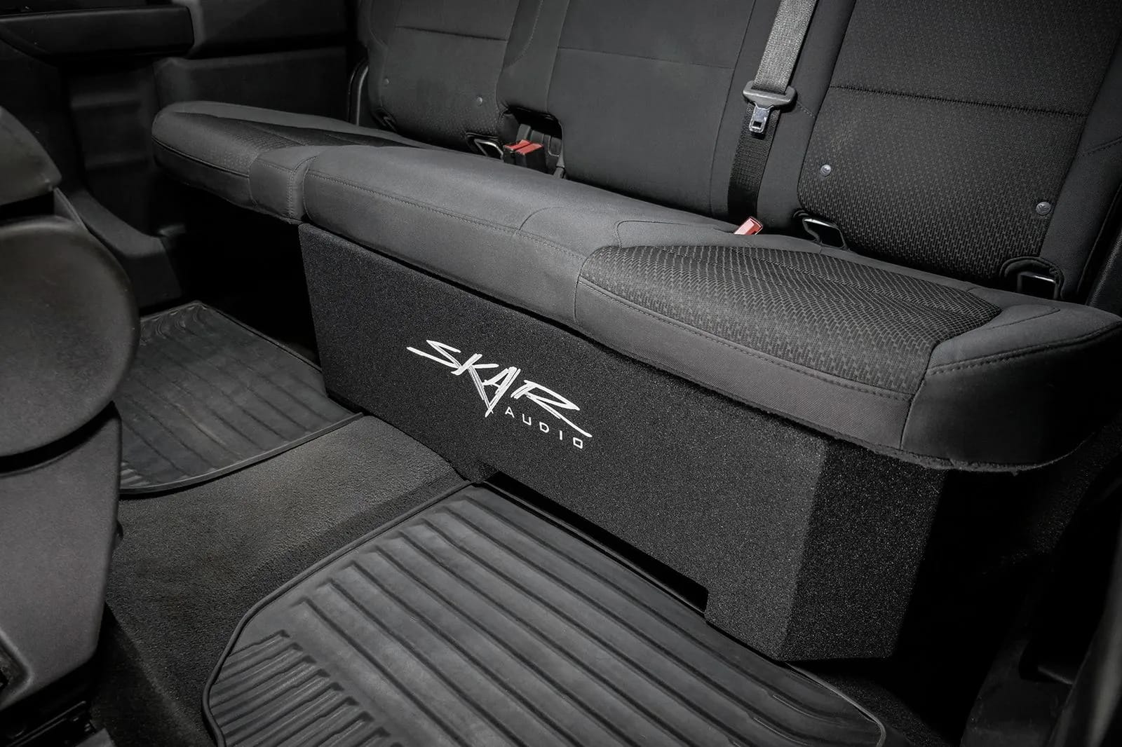 Single 12" 800W Max Power Loaded Ported Subwoofer Enclosure Compatible with 2019-2025 Chevy Silverado & GMC Sierra Crew Cab Trucks #9