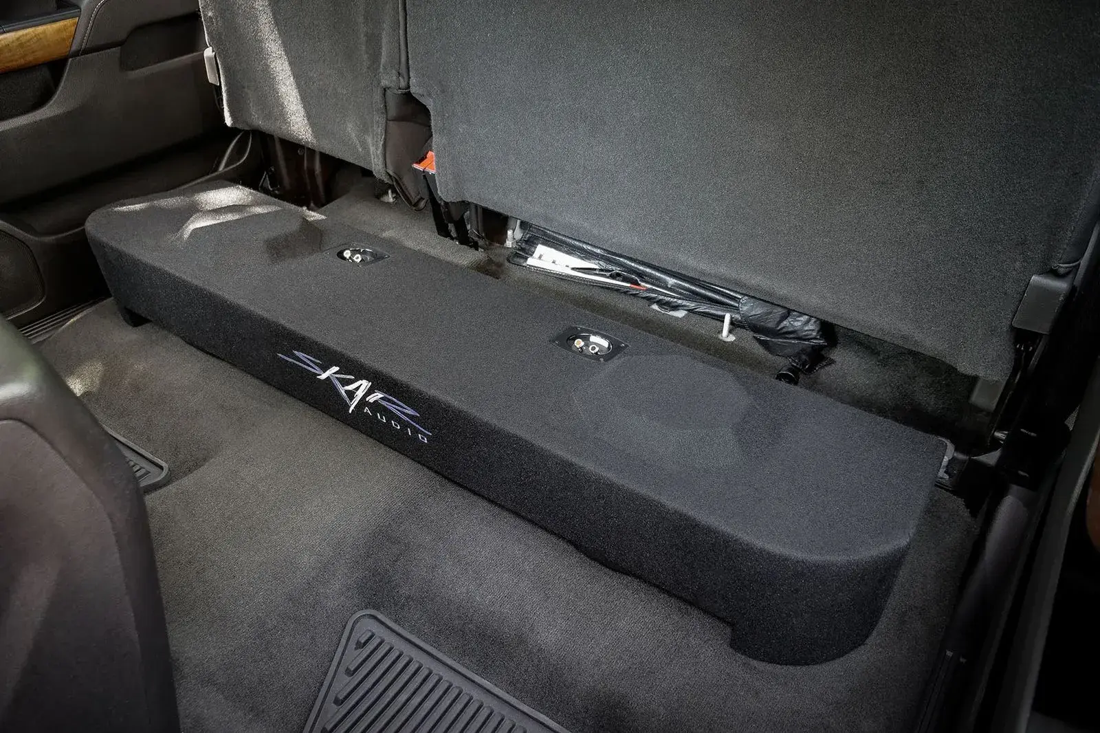 Featured Product Photo 9 for Dual 12" 1,600W Max Power Loaded Subwoofer Enclosure Compatible with 2014-2018 Chevy Silverado & GMC Sierra Crew Cab Trucks