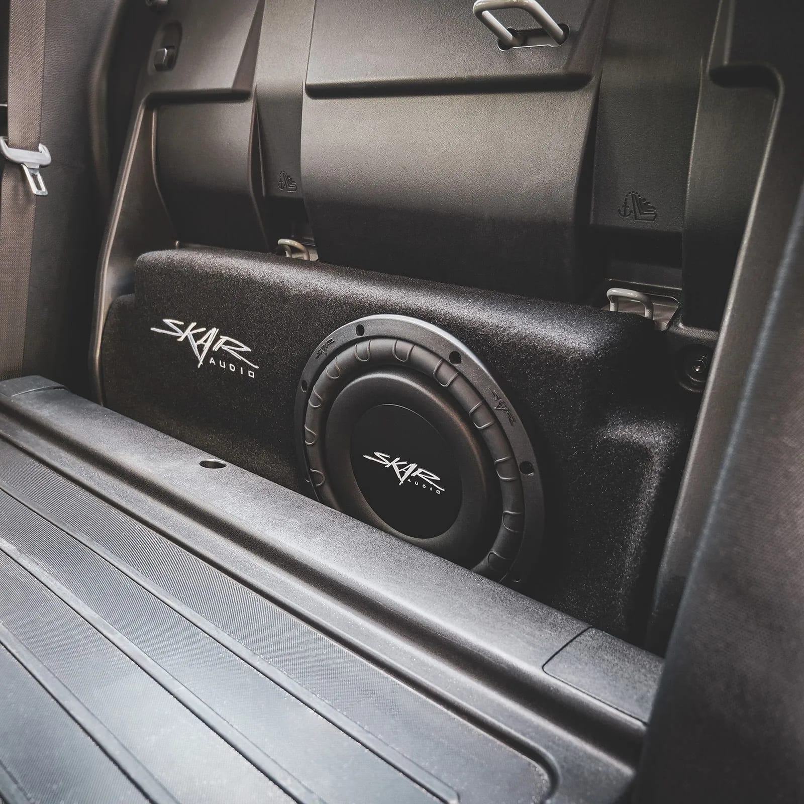 Single 10" 1,000W Max Power Loaded Subwoofer Enclosure Compatible with 2016-2023 Toyota Tacoma Double Cab Max Trucks #9