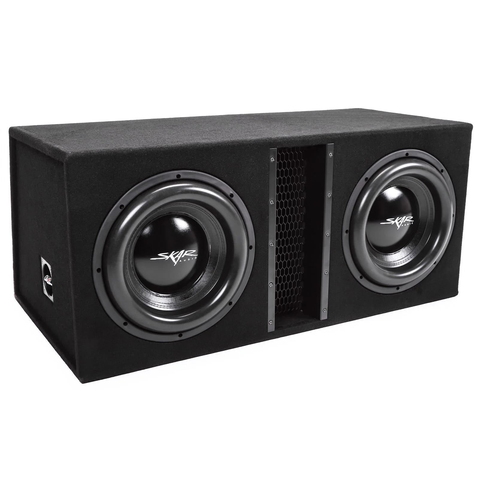 EVL-2X12D4 | Dual 12" 5,000 Watt EVL Series Loaded Vented Subwoofer Enclosure #1