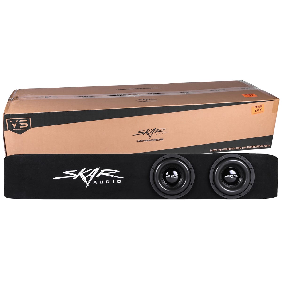 Dual 8" 2,400W Max Power Loaded Subwoofer Enclosure Compatible with 2015-2026 Ford F-150 Super Crew Cab Trucks #8