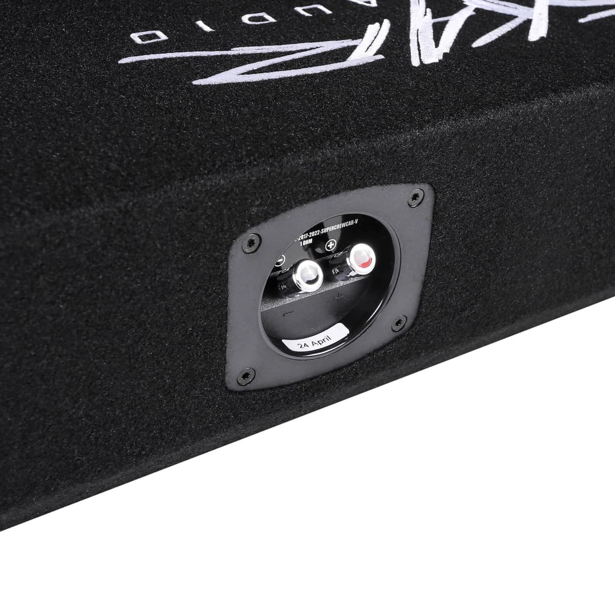Featured Product Photo 6 for Dual 8" 2,400W Max Power Loaded Subwoofer Enclosure Compatible with 2017-2026 Ford Super Duty (F-250/350/450) SuperCrew Cab Trucks