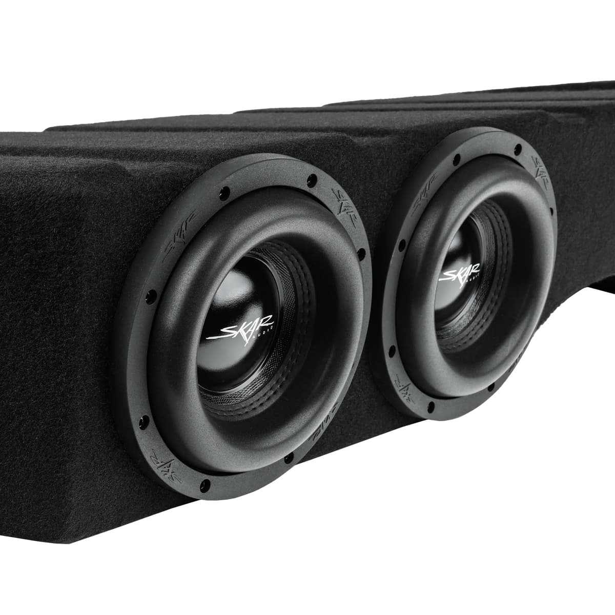 Featured Product Photo 7 for Dual 8" 2,400W Max Power Loaded Subwoofer Enclosure Compatible with 2005-2014 Nissan Titan Crew Cab Trucks