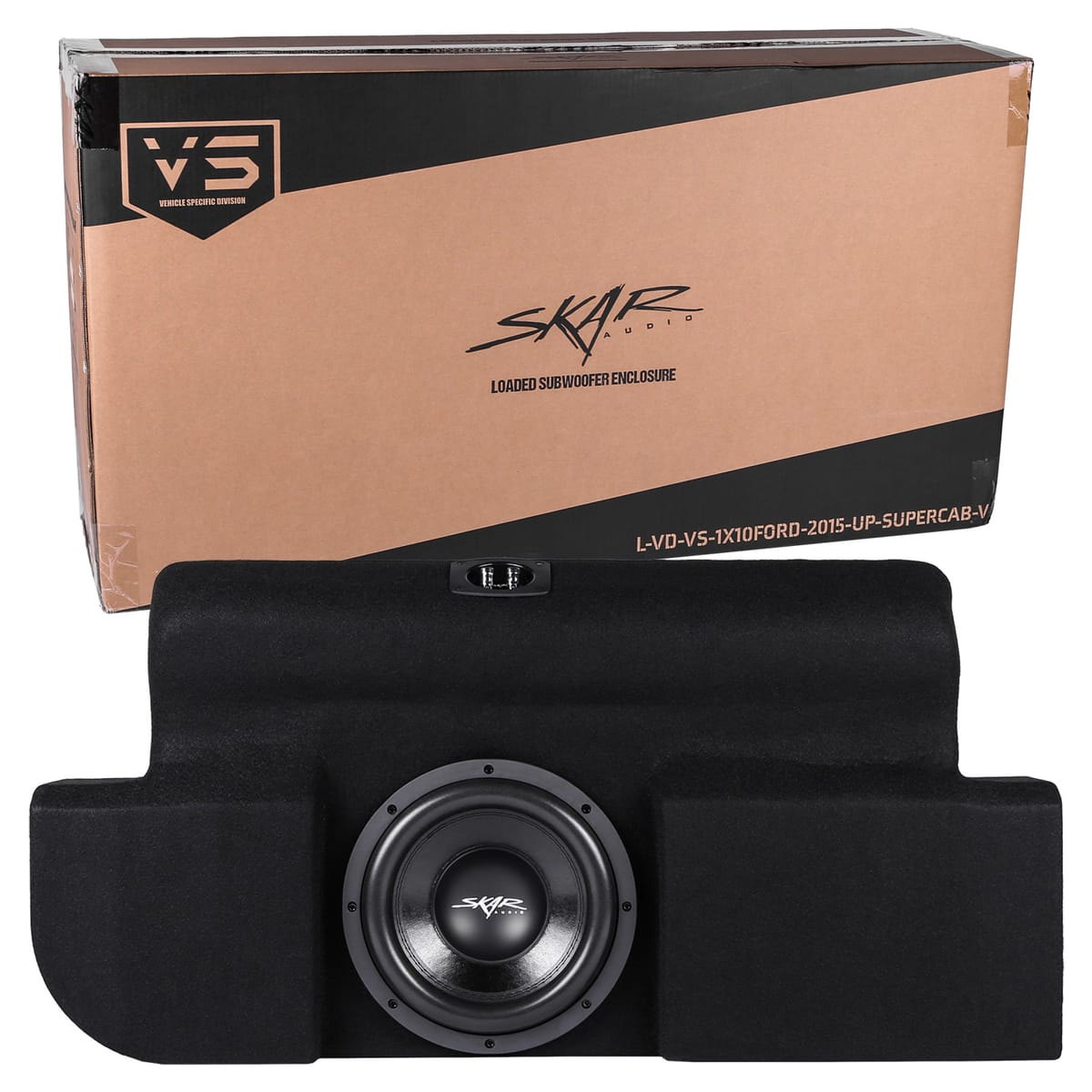 Single 10" 800W Max Power Loaded Subwoofer Enclosure Compatible with 2015-2026 Ford F-150 Super Cab Trucks #8