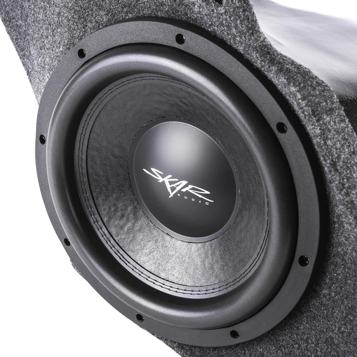 Featured Product Photo 5 for Single 12" 800W Max Power Loaded Subwoofer Enclosure Compatible with 2015-2025 Ford Mustang Hardtop Vehicles