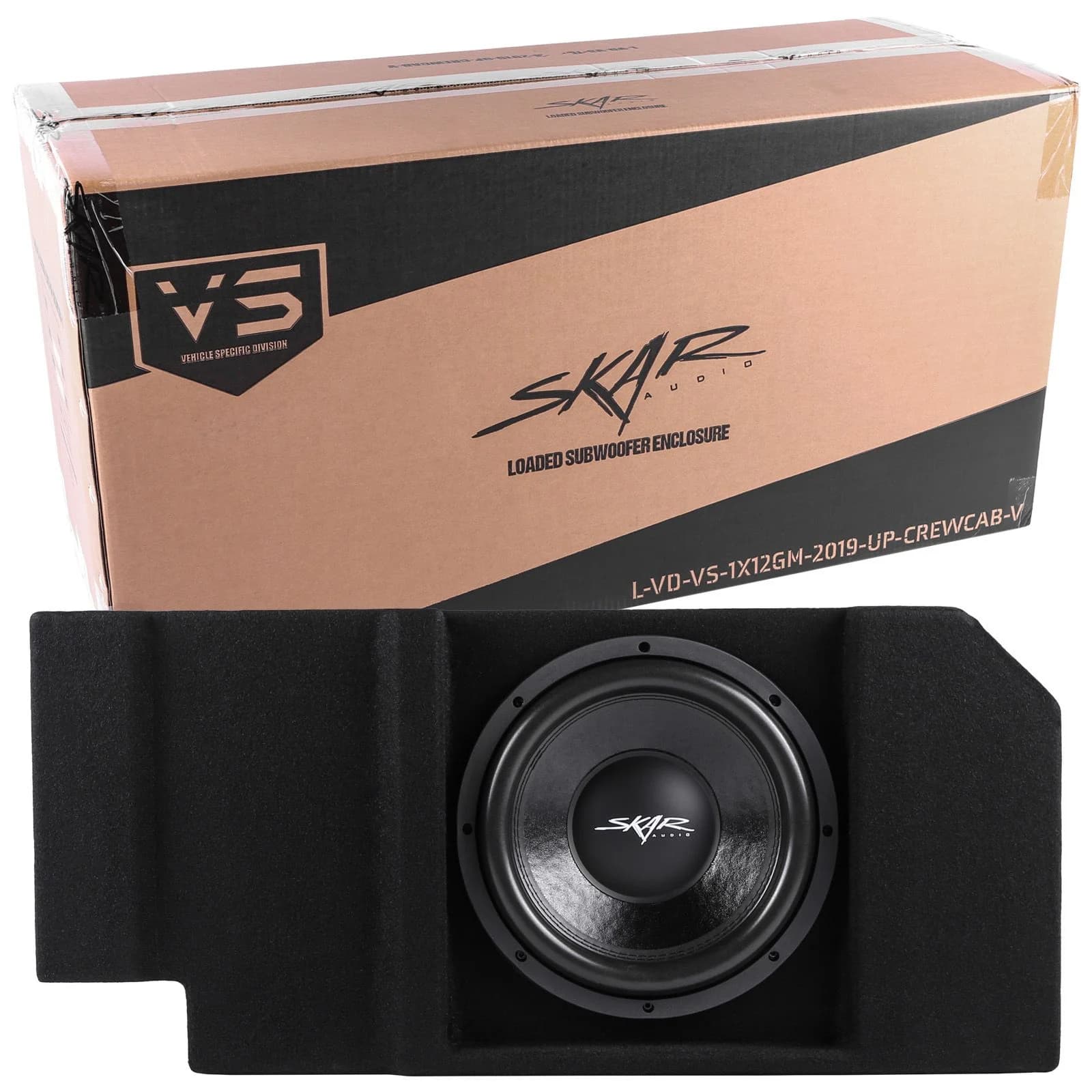 Featured Product Photo 7 for Single 12" 800W Max Power Loaded Ported Subwoofer Enclosure Compatible with 2019-2025 Chevy Silverado & GMC Sierra Crew Cab Trucks