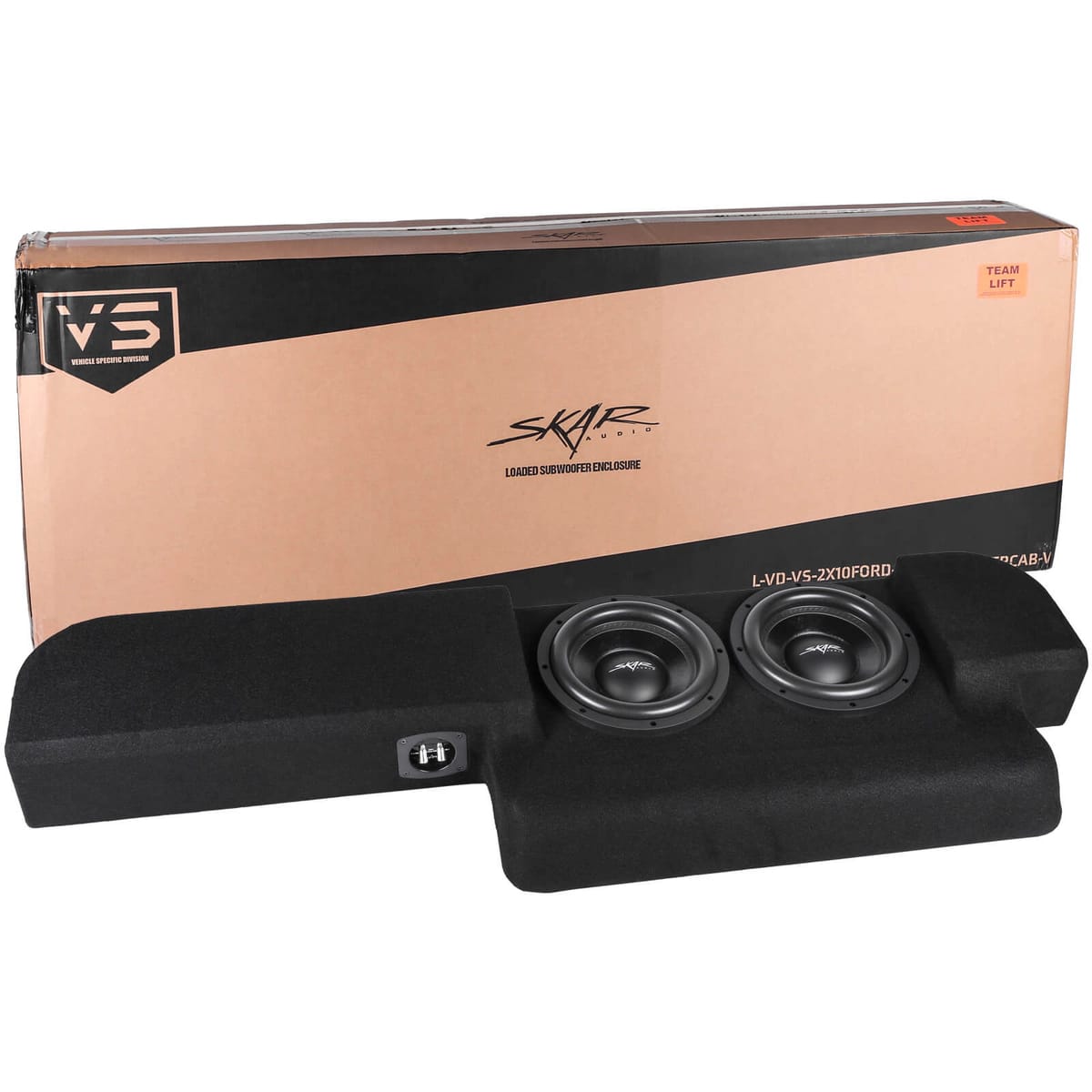 Dual 10" 1,600W Max Power Loaded Subwoofer Enclosure Compatible with 2015-2026 Ford F-150 Super Cab Trucks #8