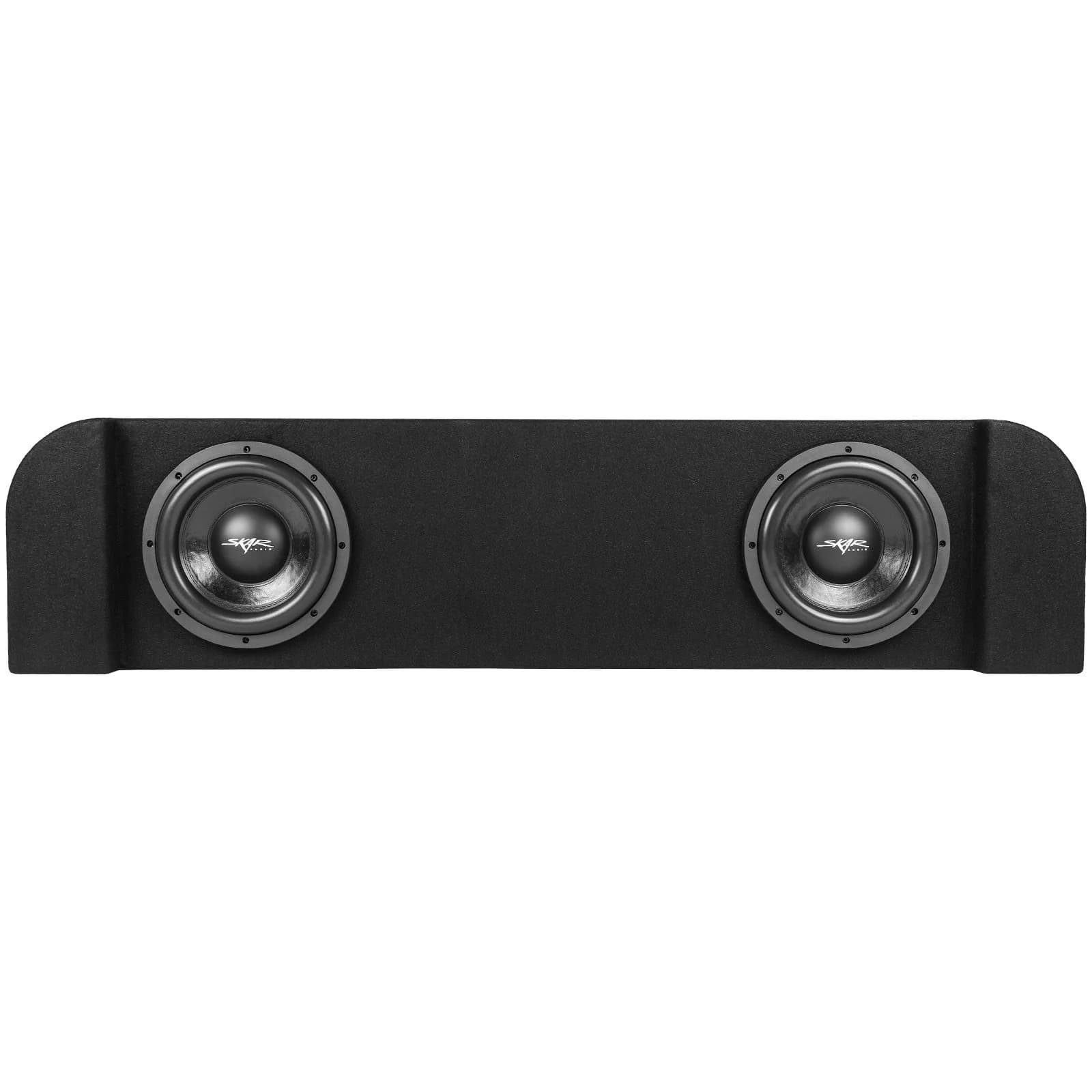Featured Product Photo 1 for Dual 10" 1,600W Max Power Loaded Subwoofer Enclosure Compatible with 2014-2018 Chevy Silverado & GMC Sierra Crew Cab Trucks