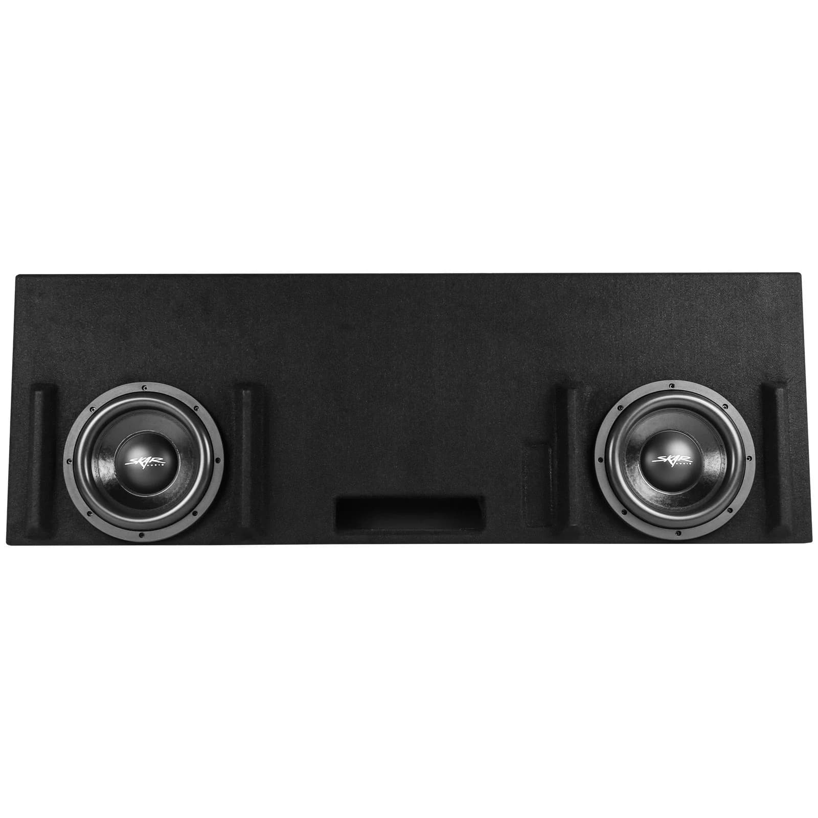 Featured Product Photo 1 for Dual 10" 1,600W Max Power Loaded Ported Subwoofer Enclosure Compatible with 2014-2021 Toyota Tundra Crew Max Cab Trucks
