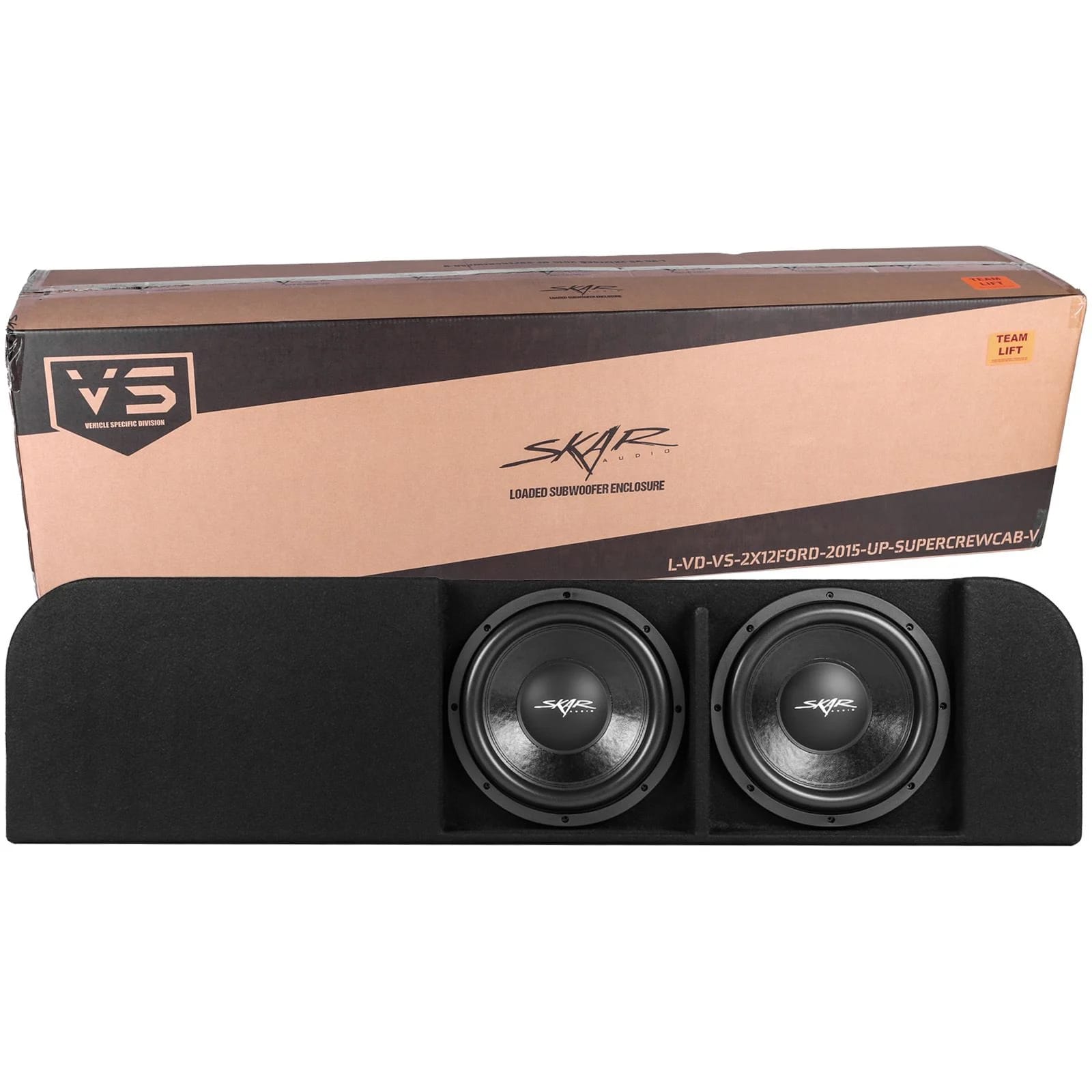 Dual 12" 1,600W Max Power Loaded Ported Subwoofer Enclosure Compatible with 2015-2026 Ford F-150 Super Crew Cab Trucks #8