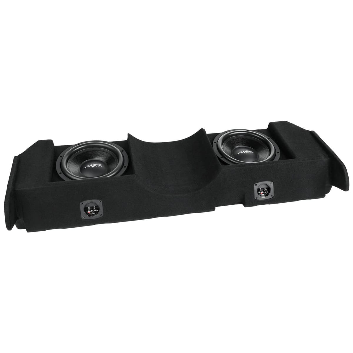 Dual 12" 1,600W Max Power Loaded Subwoofer Enclosure Compatible with 2004-2015 Nissan Titan Crew Cab Trucks #1