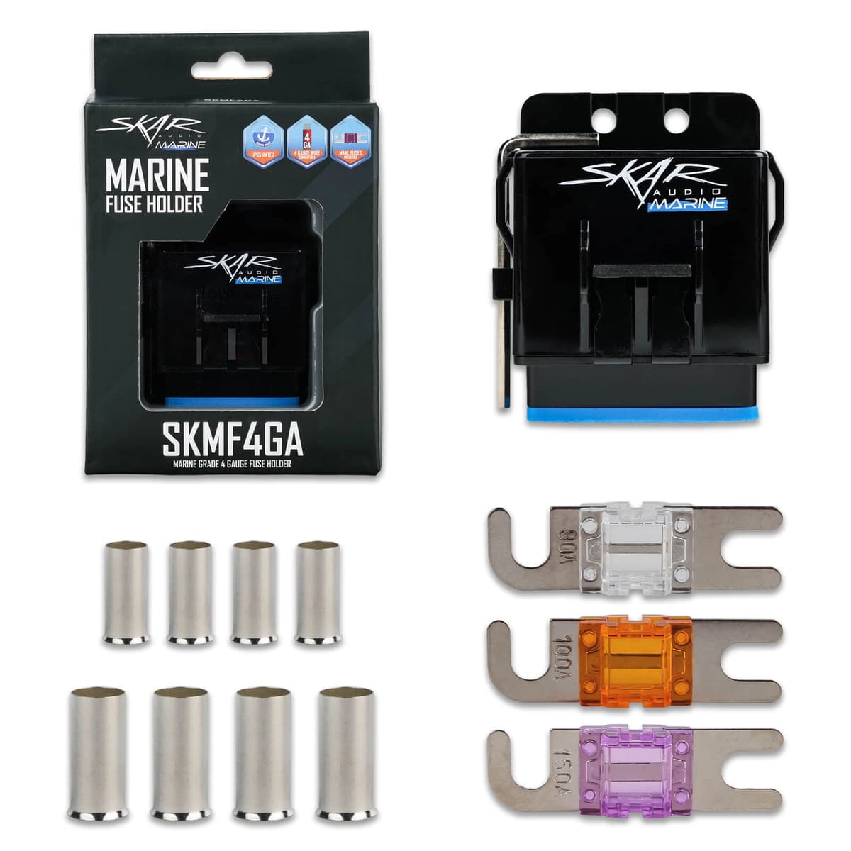 Featured Product Photo 1 for SKMF4GA | Marine Grade 4-Gauge Fuse Holder