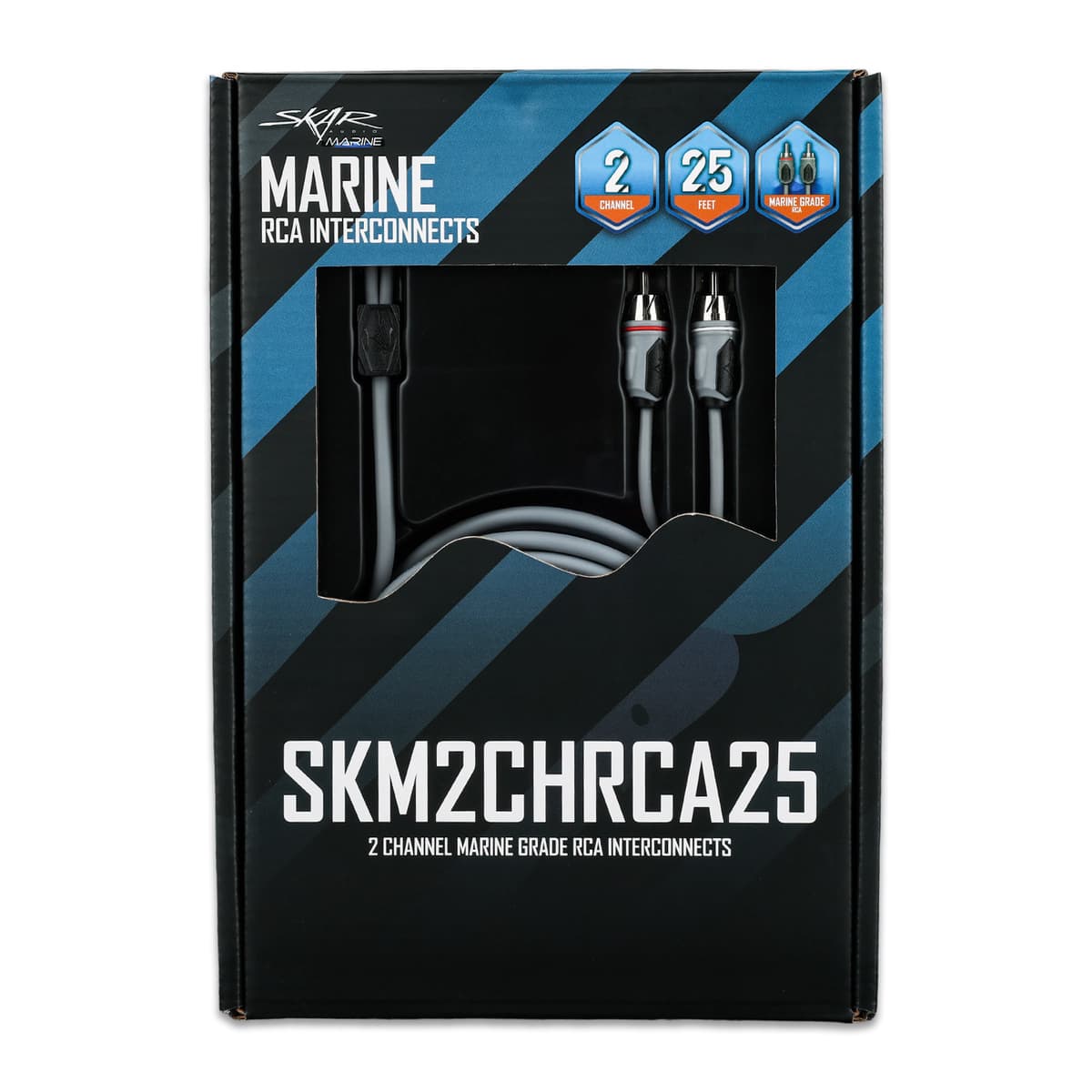 Featured Product Photo 5 for SKM2CHRCA25 | 25 Ft 2-Channel Marine Grade RCA Interconnect Cable