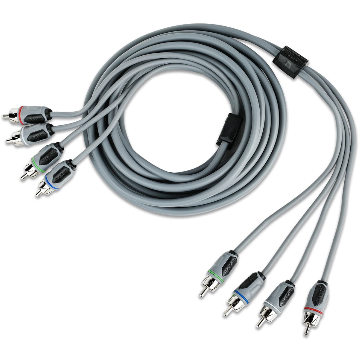 Featured Product Photo for SKM4CHRCA12 | 12 Ft 4-Channel Marine Grade RCA Interconnect Cable
