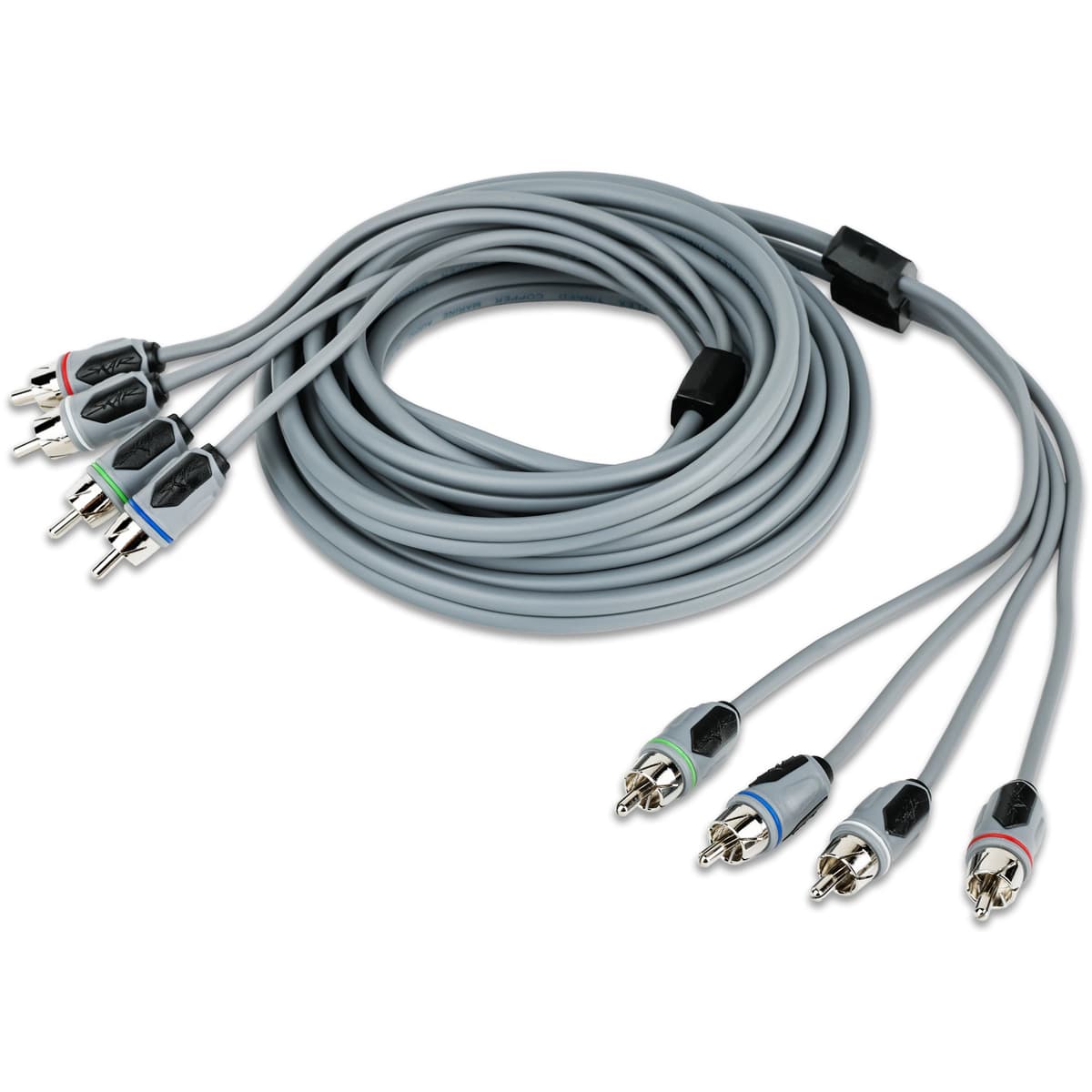 Featured Product Photo 2 for SKM4CHRCA12 | 12 Ft 4-Channel Marine Grade RCA Interconnect Cable