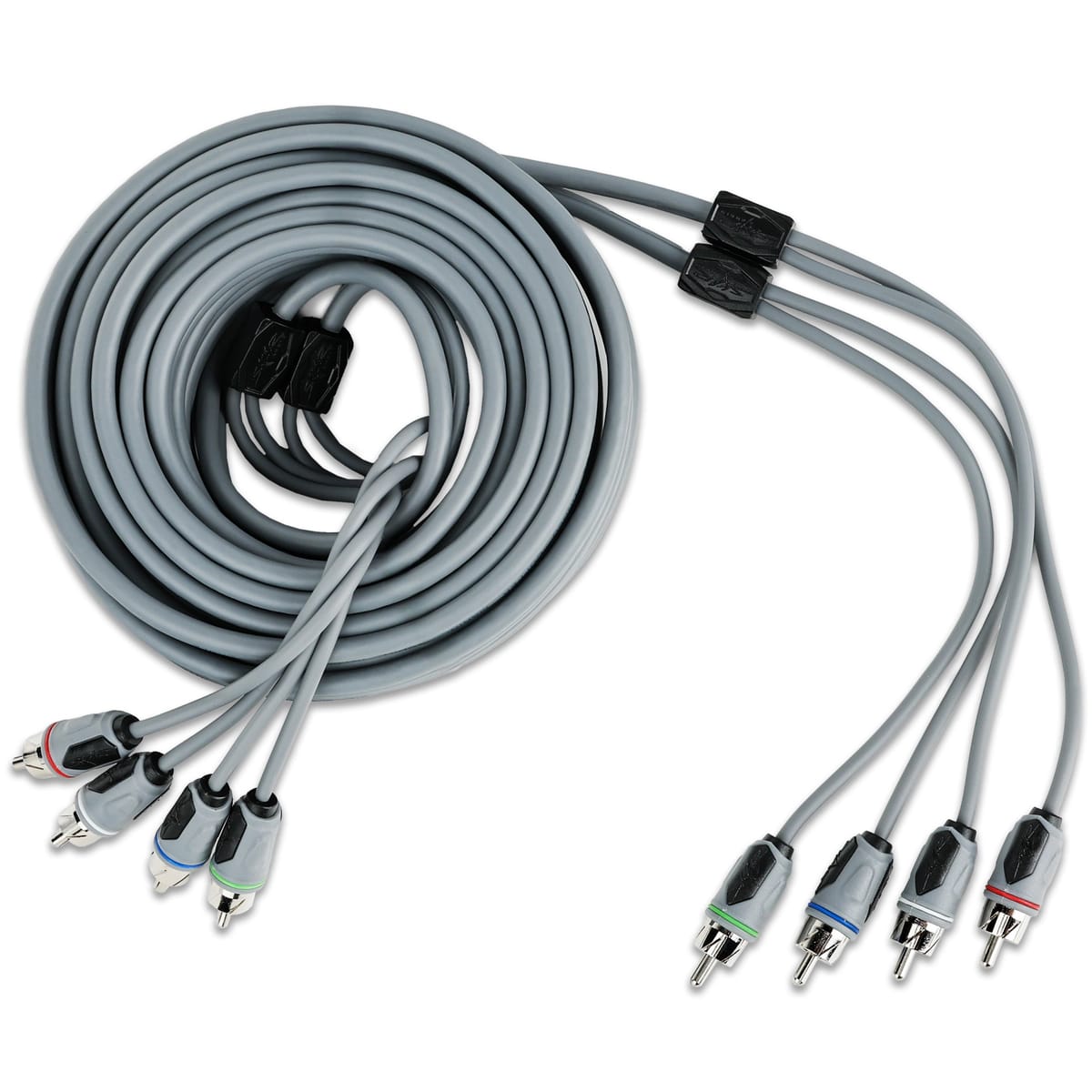 SKM4CHRCA25 | 25 Ft 4-Channel Marine Grade RCA Interconnect Cable #1