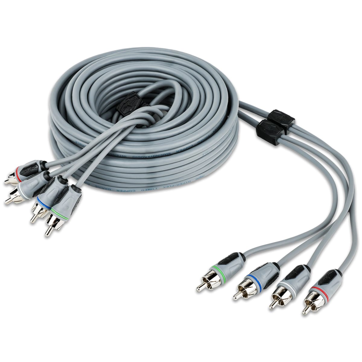 SKM4CHRCA25 | 25 Ft 4-Channel Marine Grade RCA Interconnect Cable #3