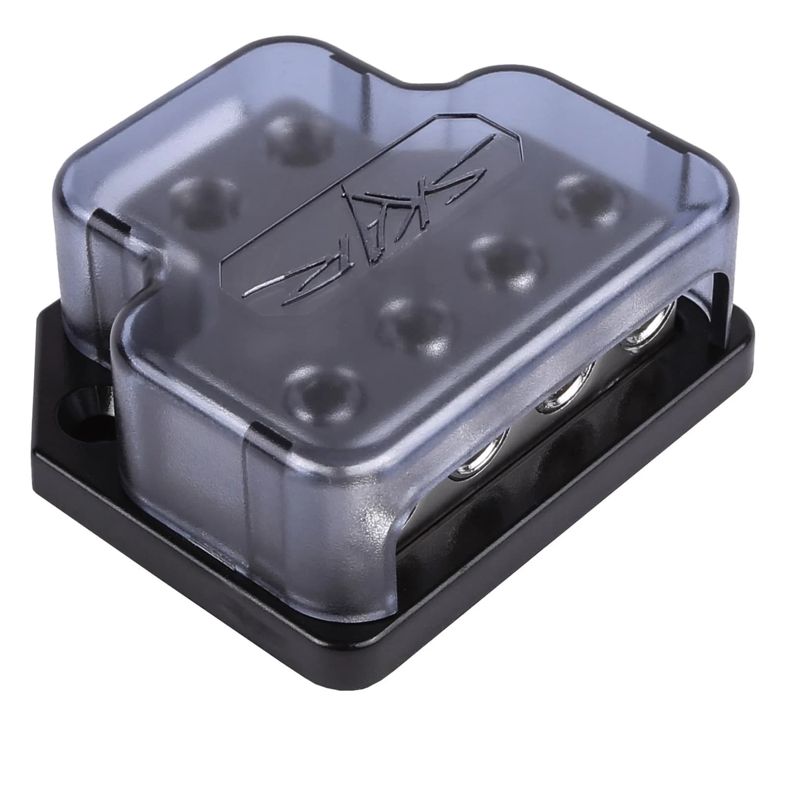 Featured Product Photo 1 for SK-DIST-BLK5 | Dual 4 Gauge to Quad 4/8 Gauge Power Distribution Block