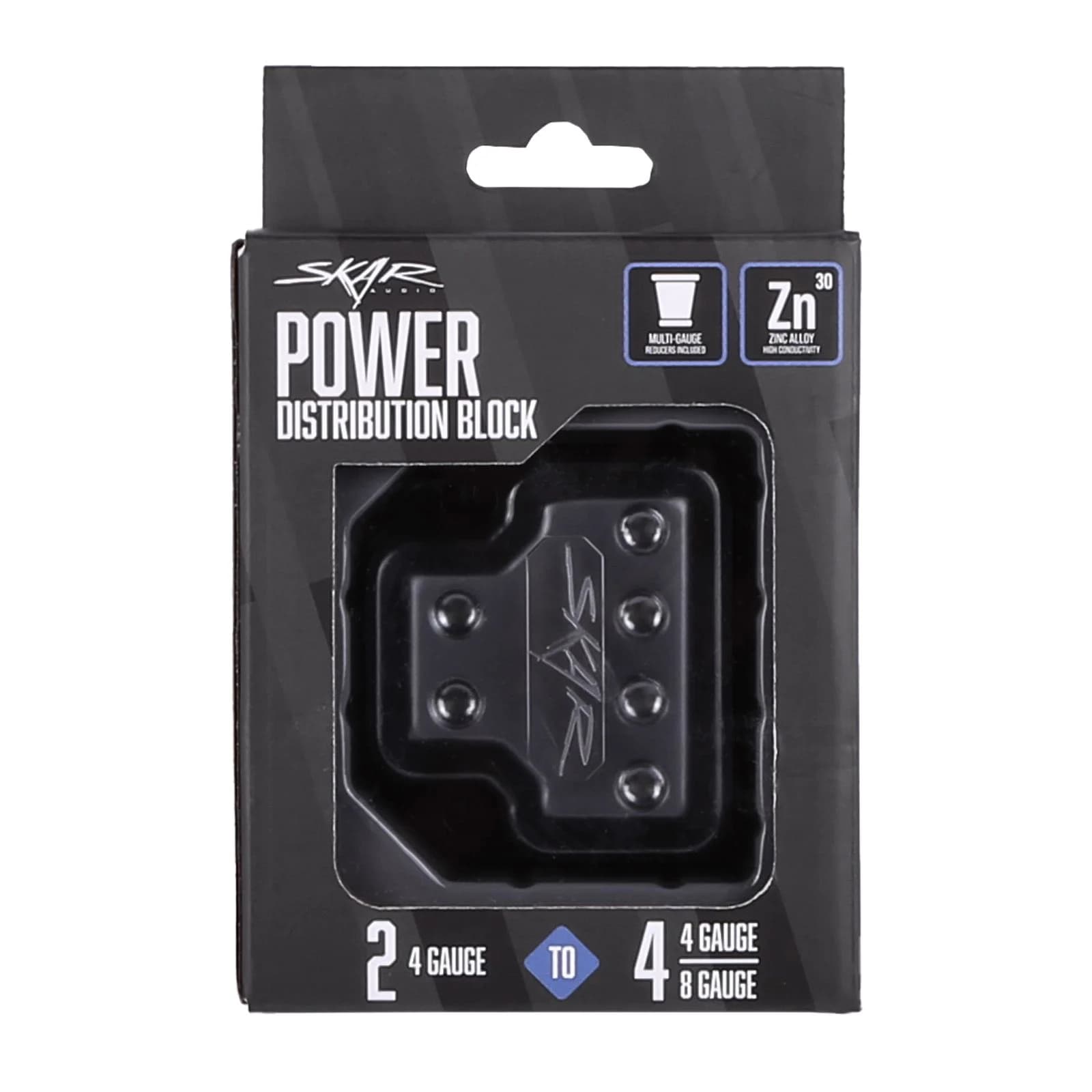 Featured Product Photo 7 for SK-DIST-BLK5 | Dual 4 Gauge to Quad 4/8 Gauge Power Distribution Block