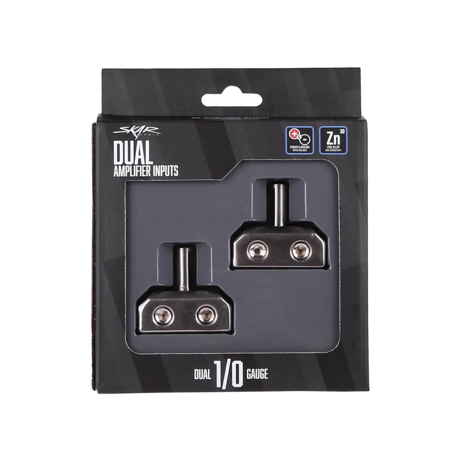 Featured Product Photo 7 for SK-DUAL0GA-AMPIN | Dual 1/0 Gauge to 1/0 Gauge Amplifier Input Adapters