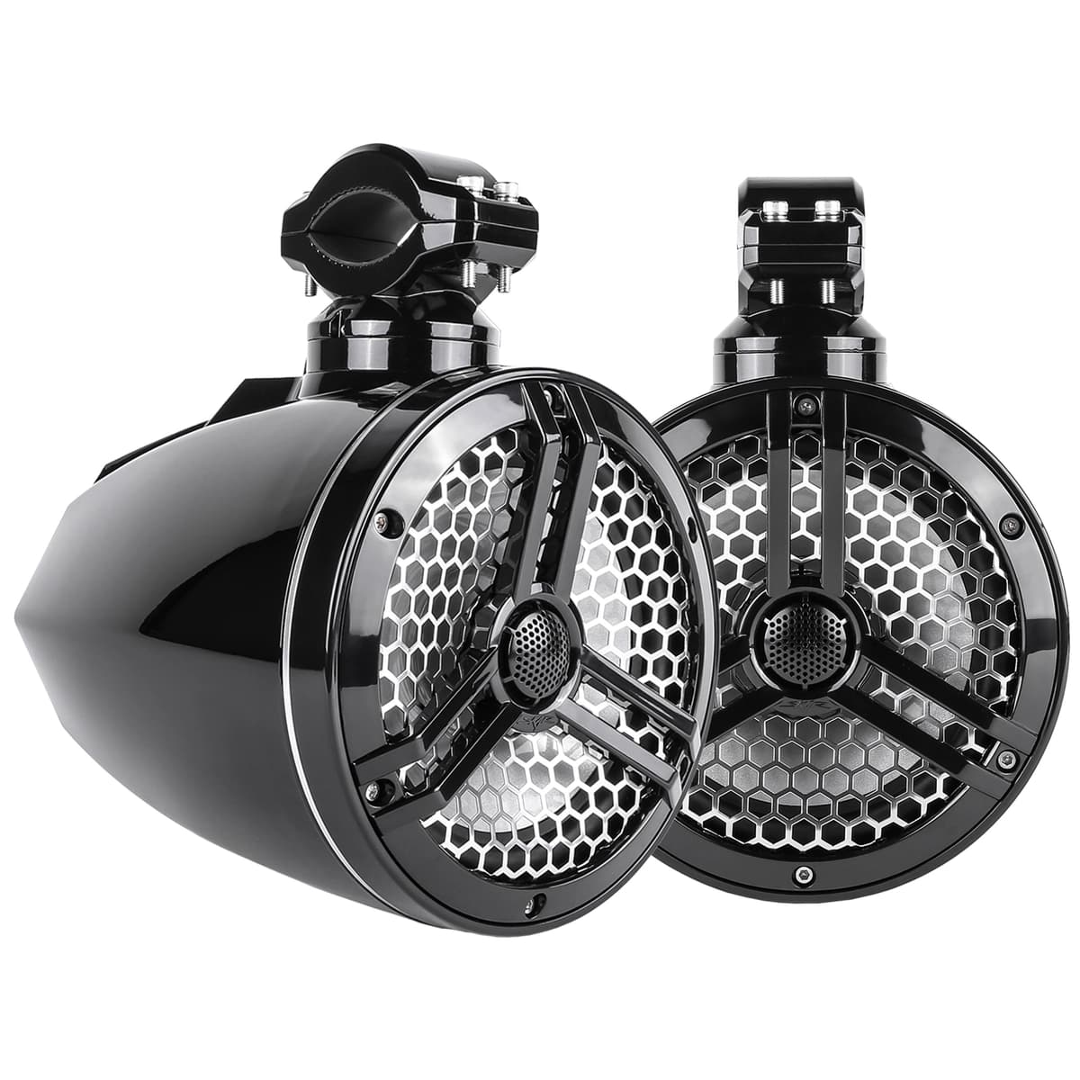 SK65MB-TWR | Marine 6.5" Full Range 2-Way 320 Watt Tower Speakers - Black (Pair) - Image 1